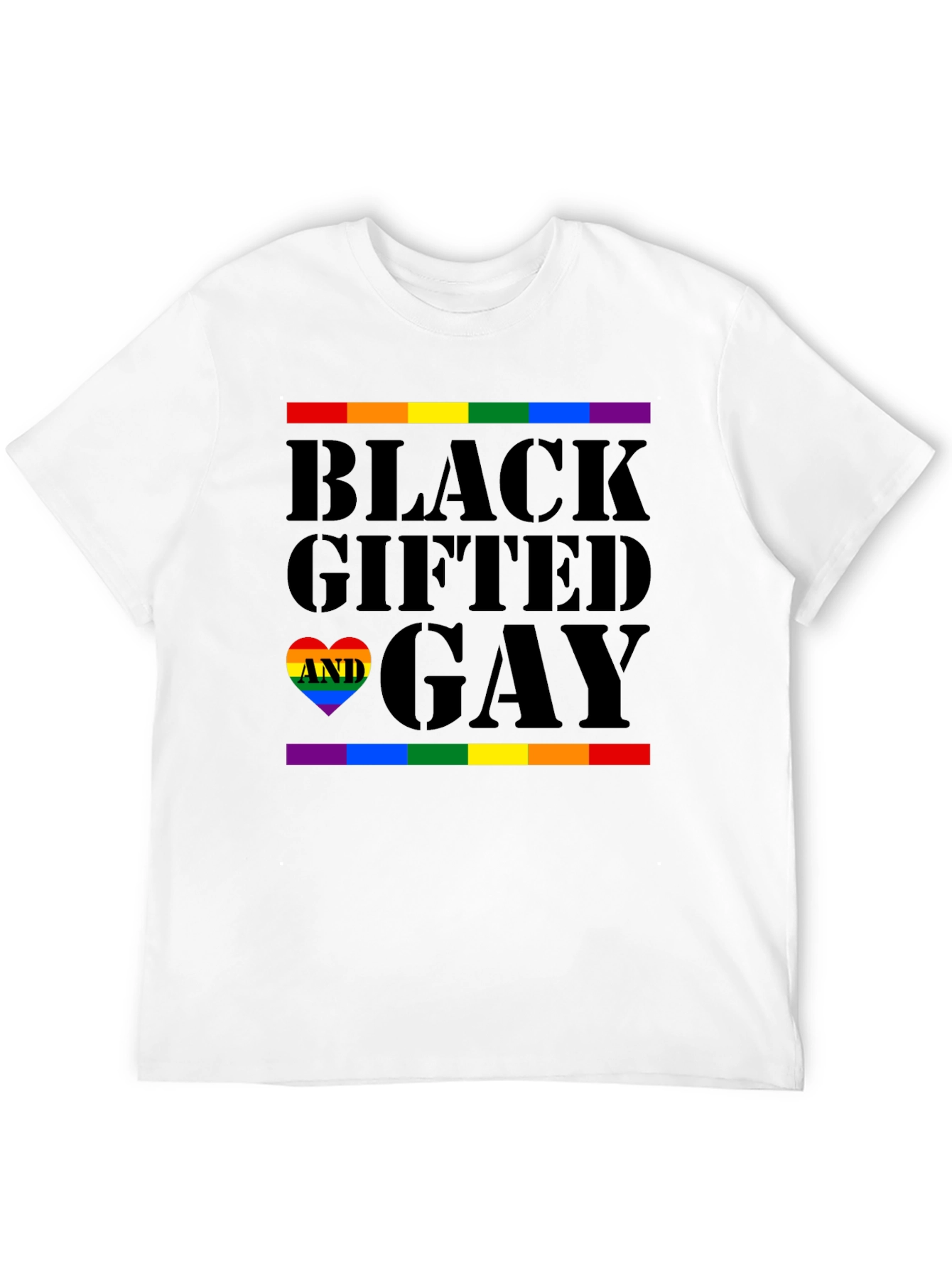 Black Gifted and Gay Pride T-Shirt
