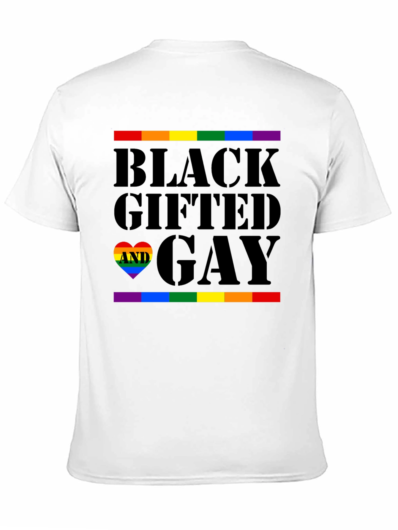 Black Gifted and Gay Pride T-Shirt