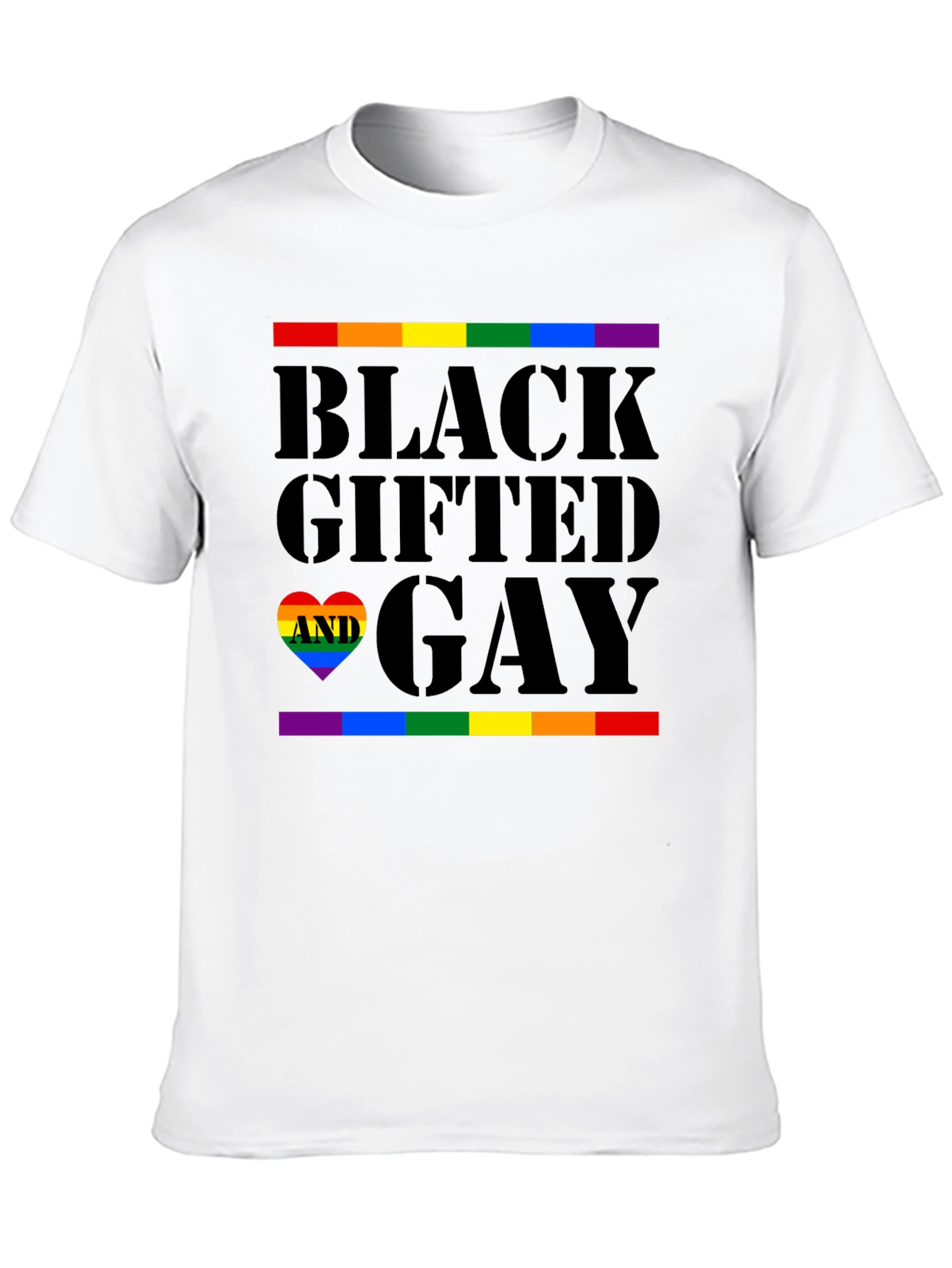 Black Gifted and Gay Pride T-Shirt