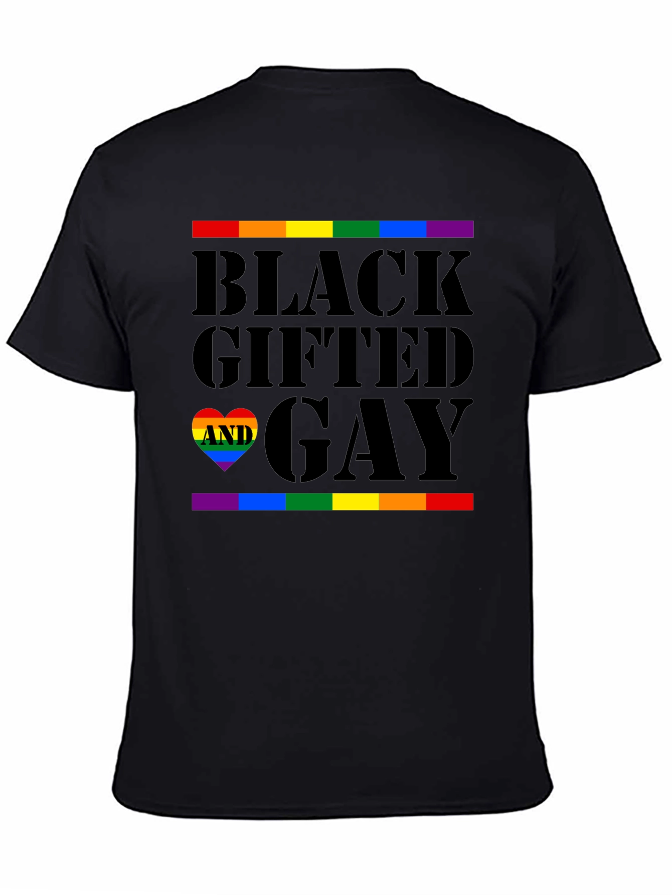 Black Gifted and Gay Pride T-Shirt