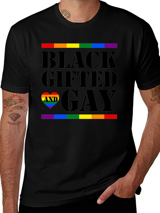 Black Gifted and Gay Pride T-Shirt