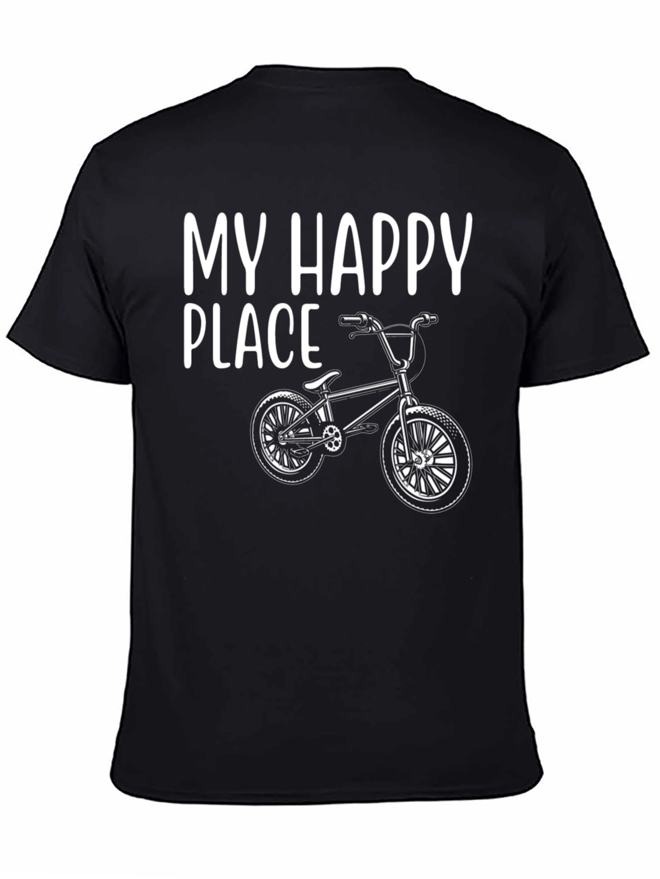 My Happy Place BMX Bike T-Shirt - Black