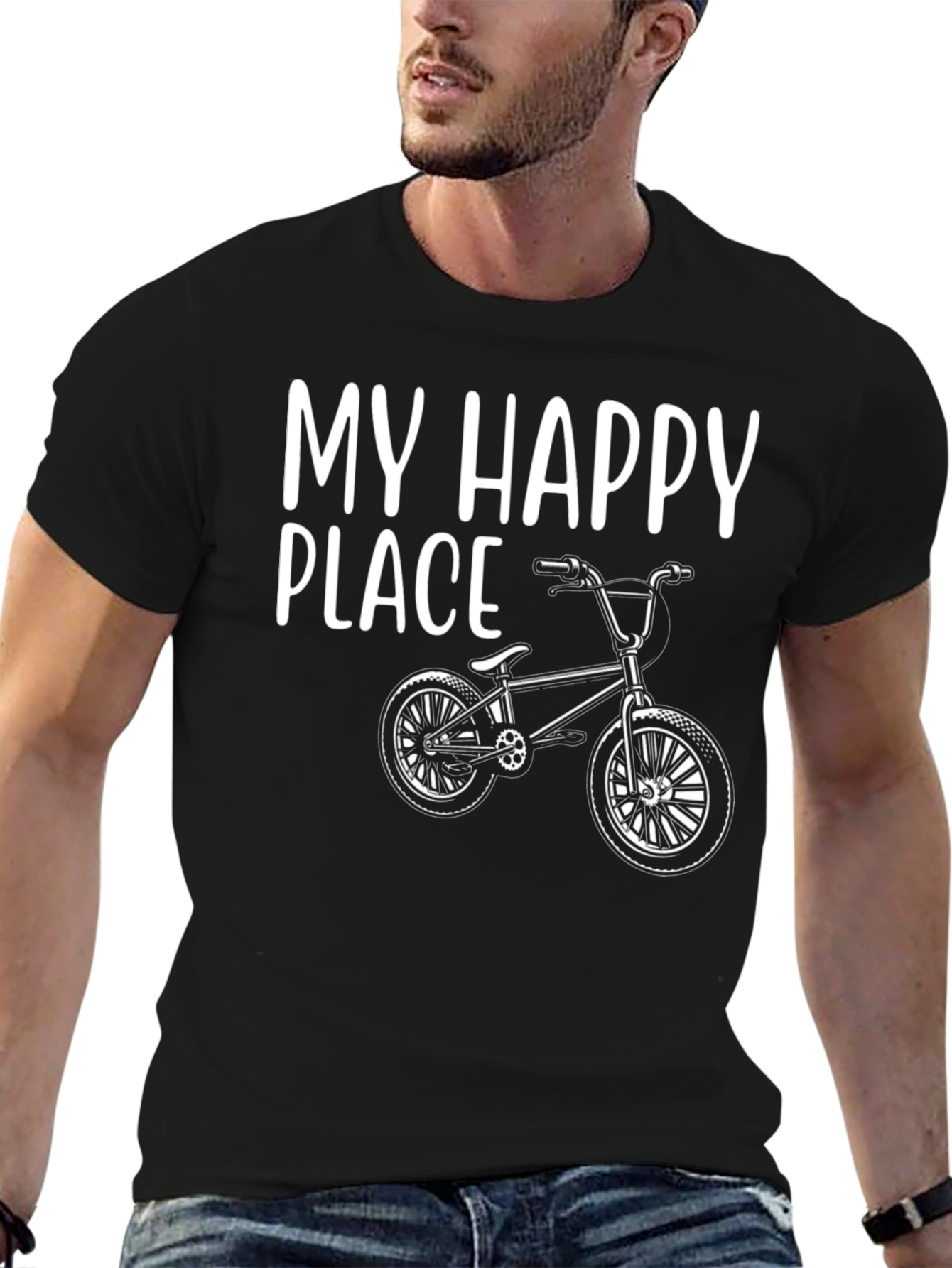 My Happy Place BMX Bike T-Shirt - Black