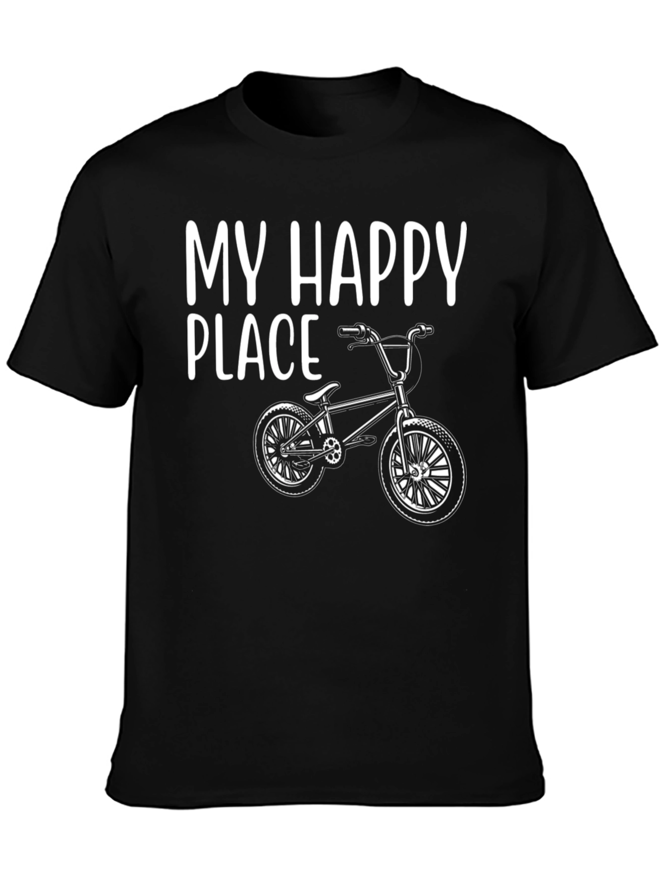 My Happy Place BMX Bike T-Shirt - Black