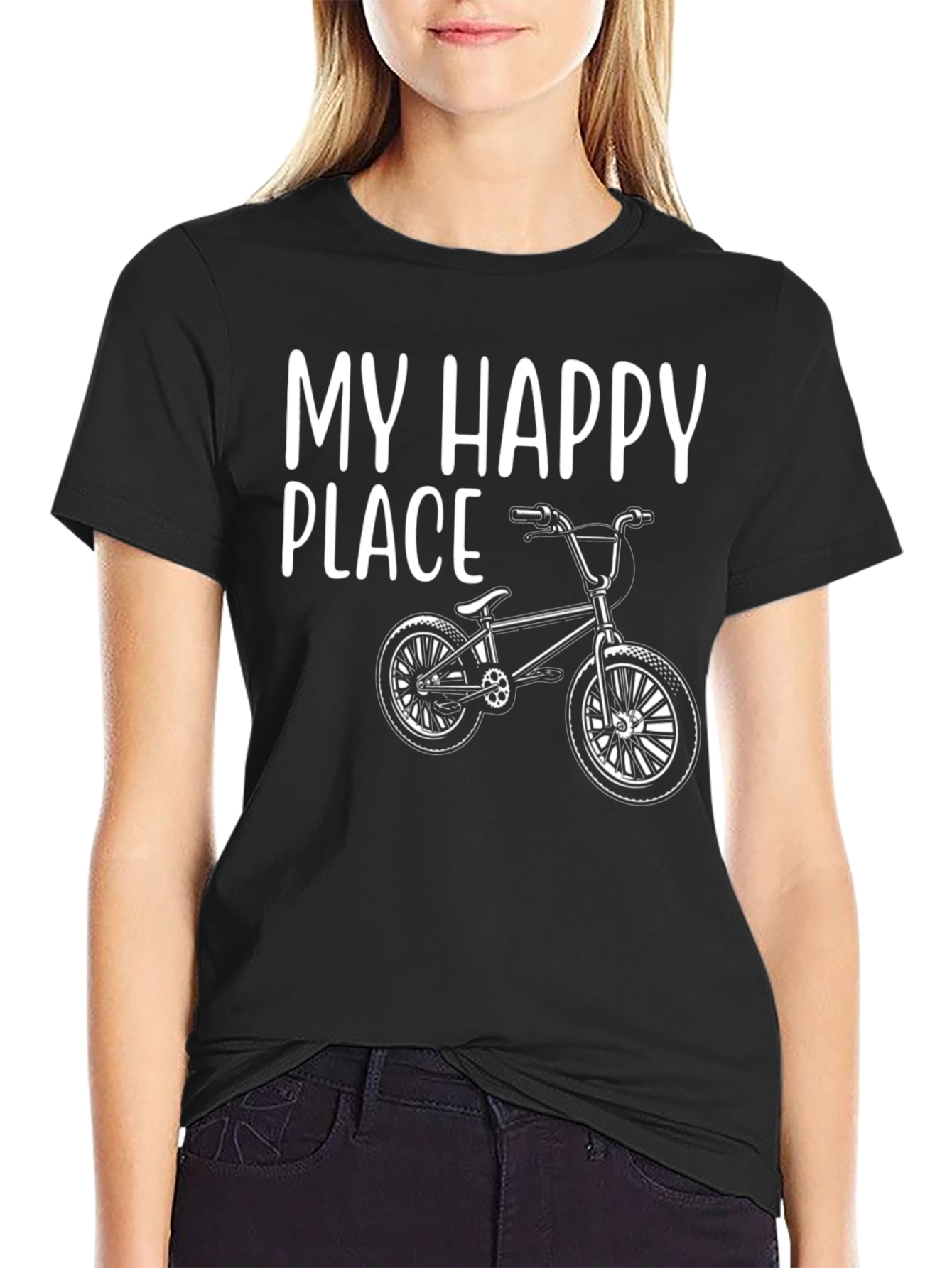 My Happy Place BMX Bike T-Shirt - Black