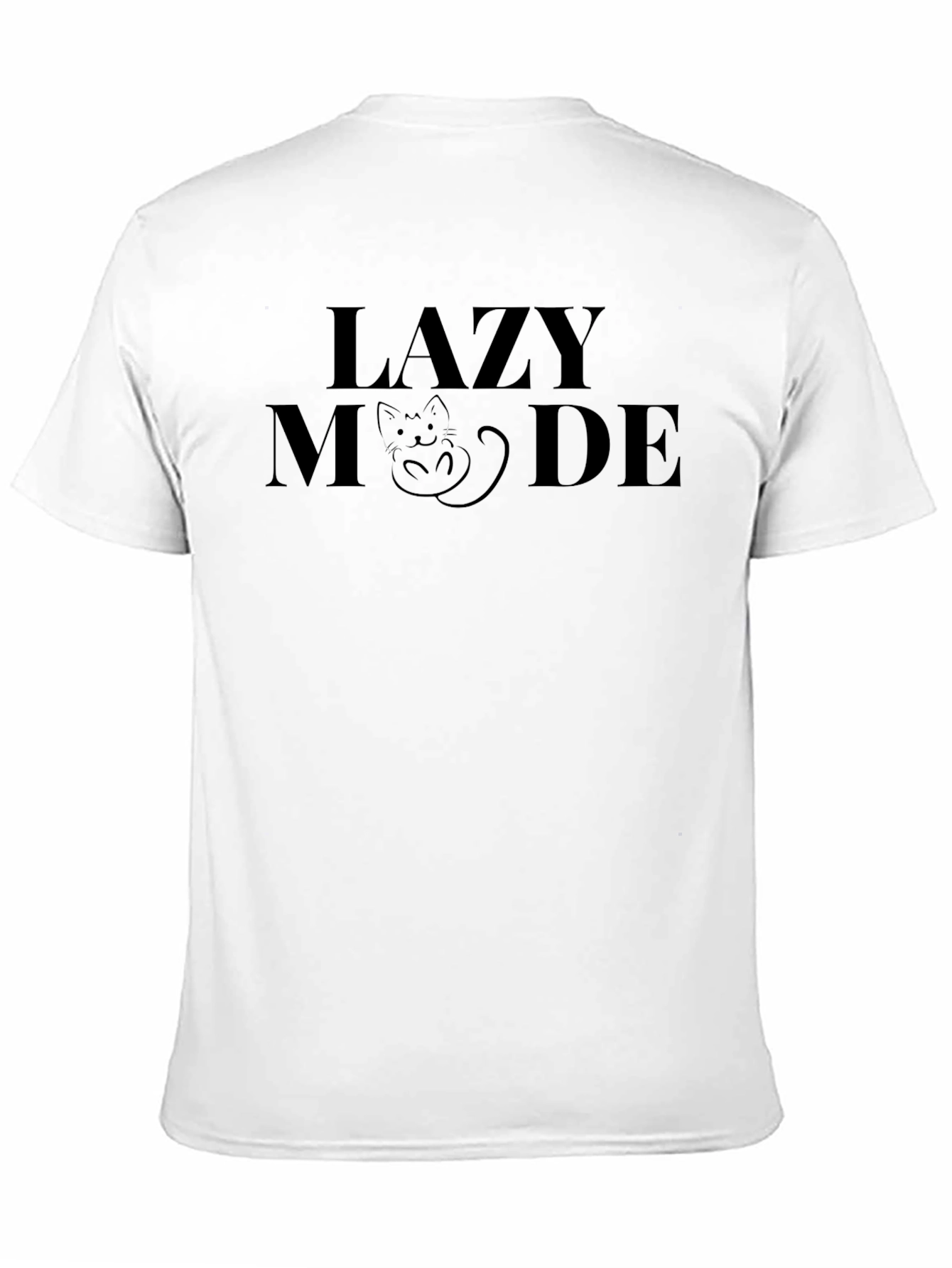 Lazy Mode Cat Graphic Tee
