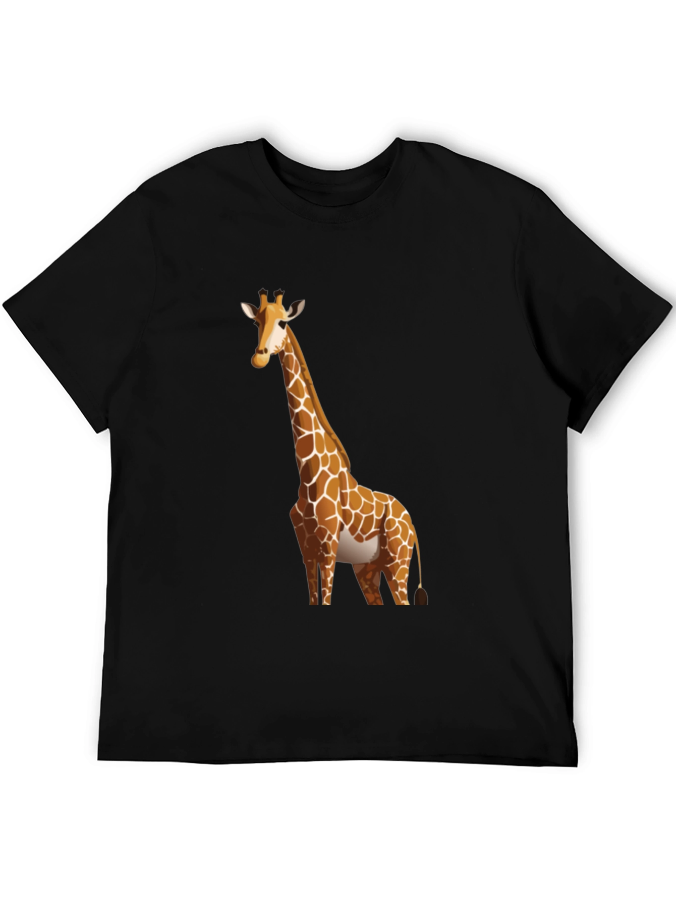Giraffe Graphic Black T-Shirt