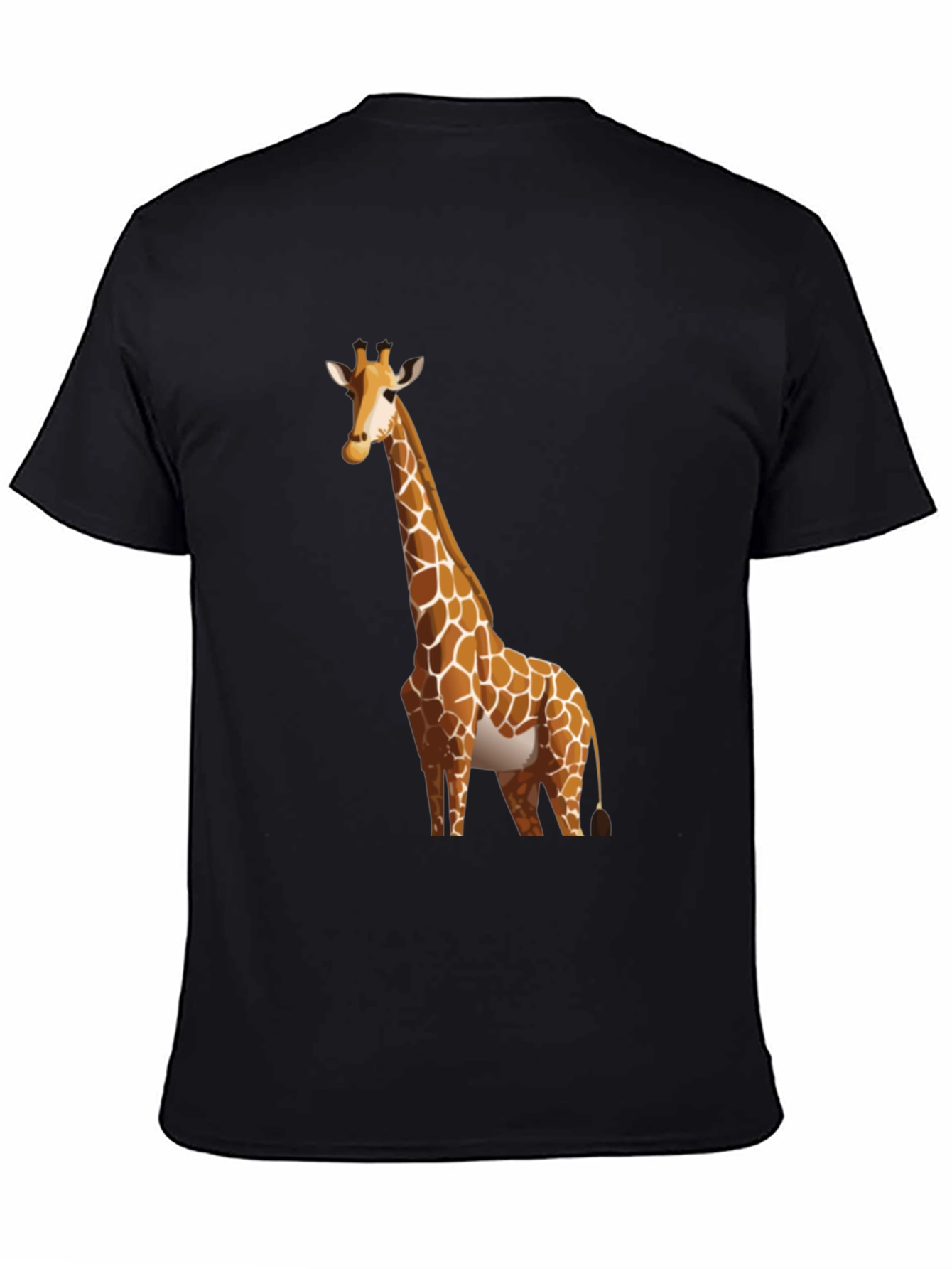 Giraffe Graphic Black T-Shirt