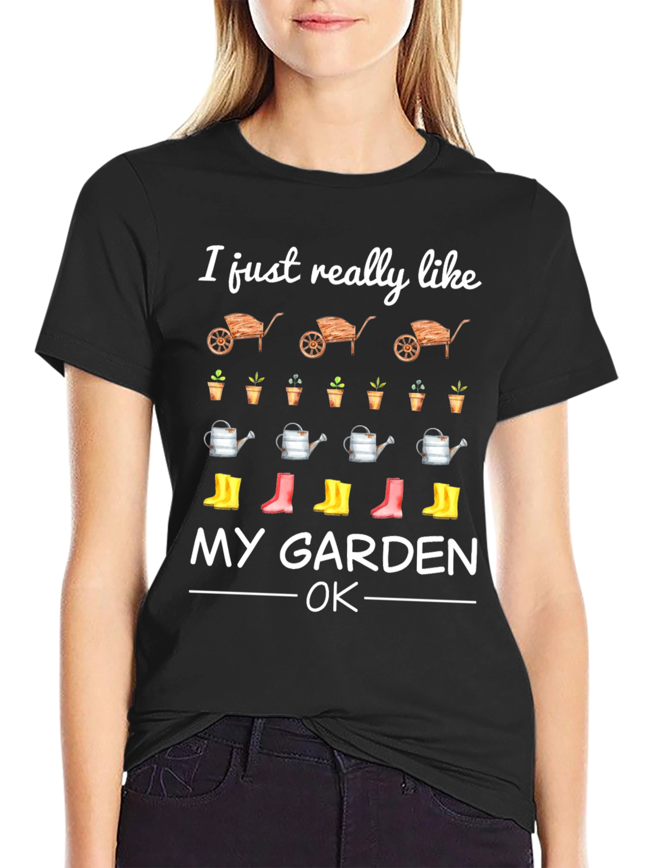I Like My Garden T-Shirt Gardening Tee