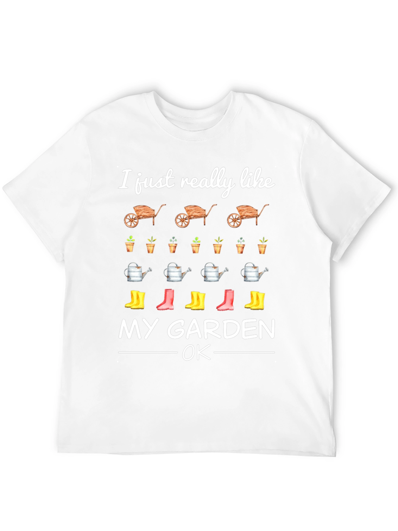 I Like My Garden T-Shirt Gardening Tee