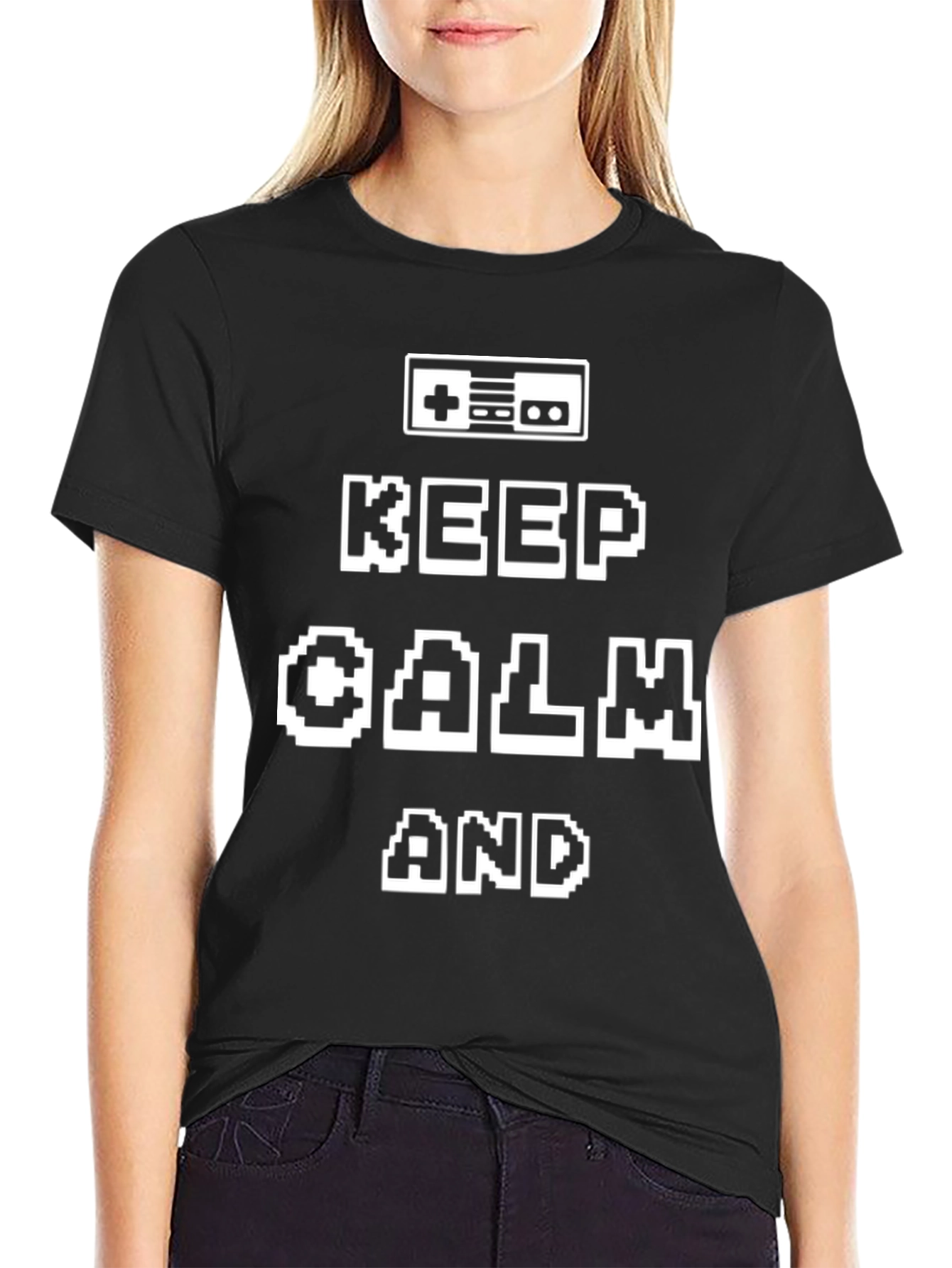 Keep Calm Gamer Black T-Shirt