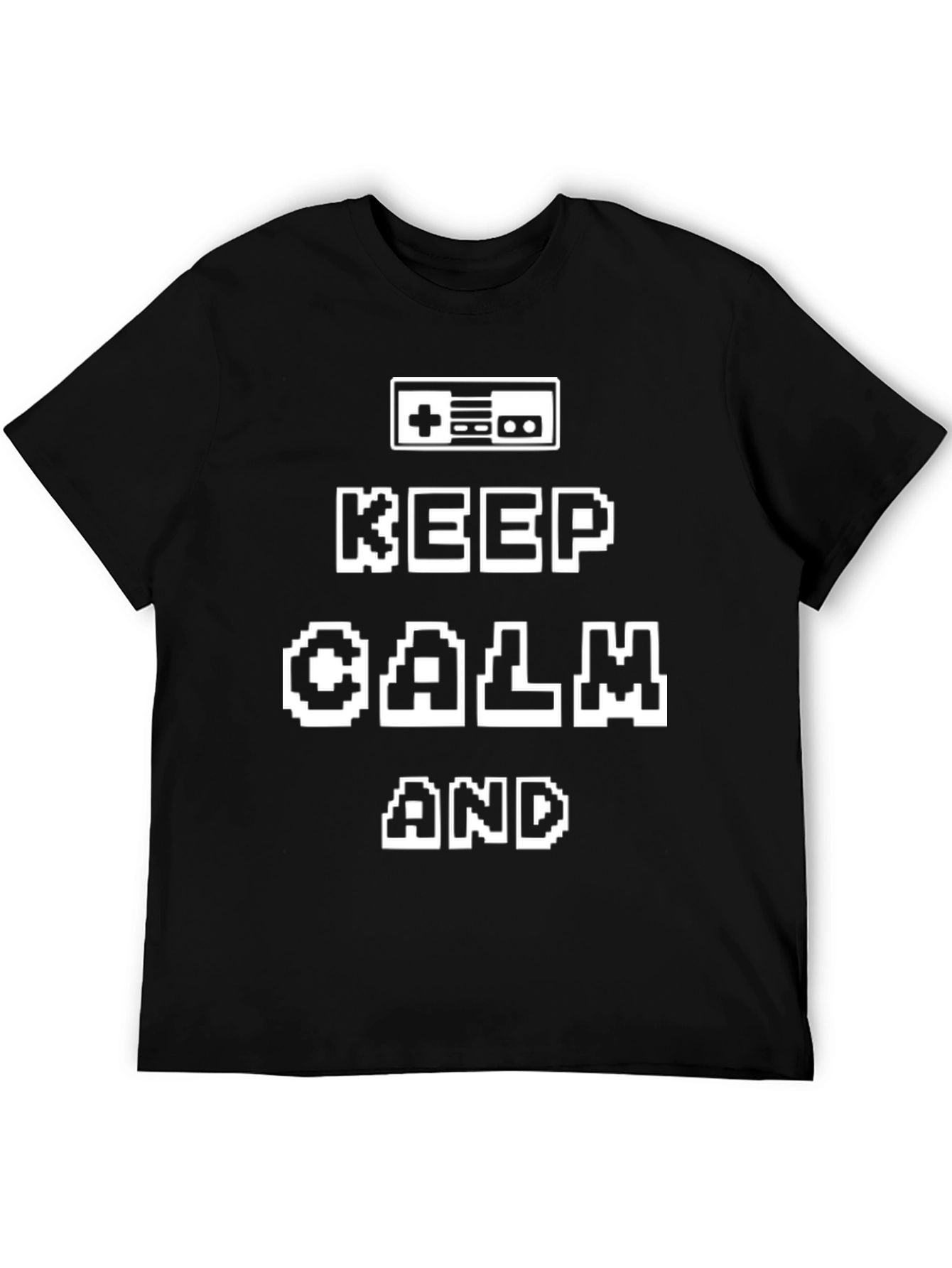 Keep Calm Gamer Black T-Shirt
