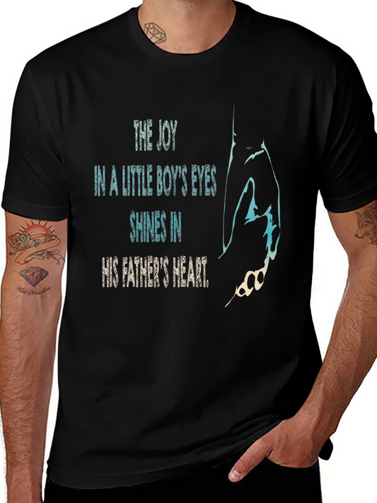 Joy in a Little Boys Eyes Fathers Heart Graphic T-Shirt