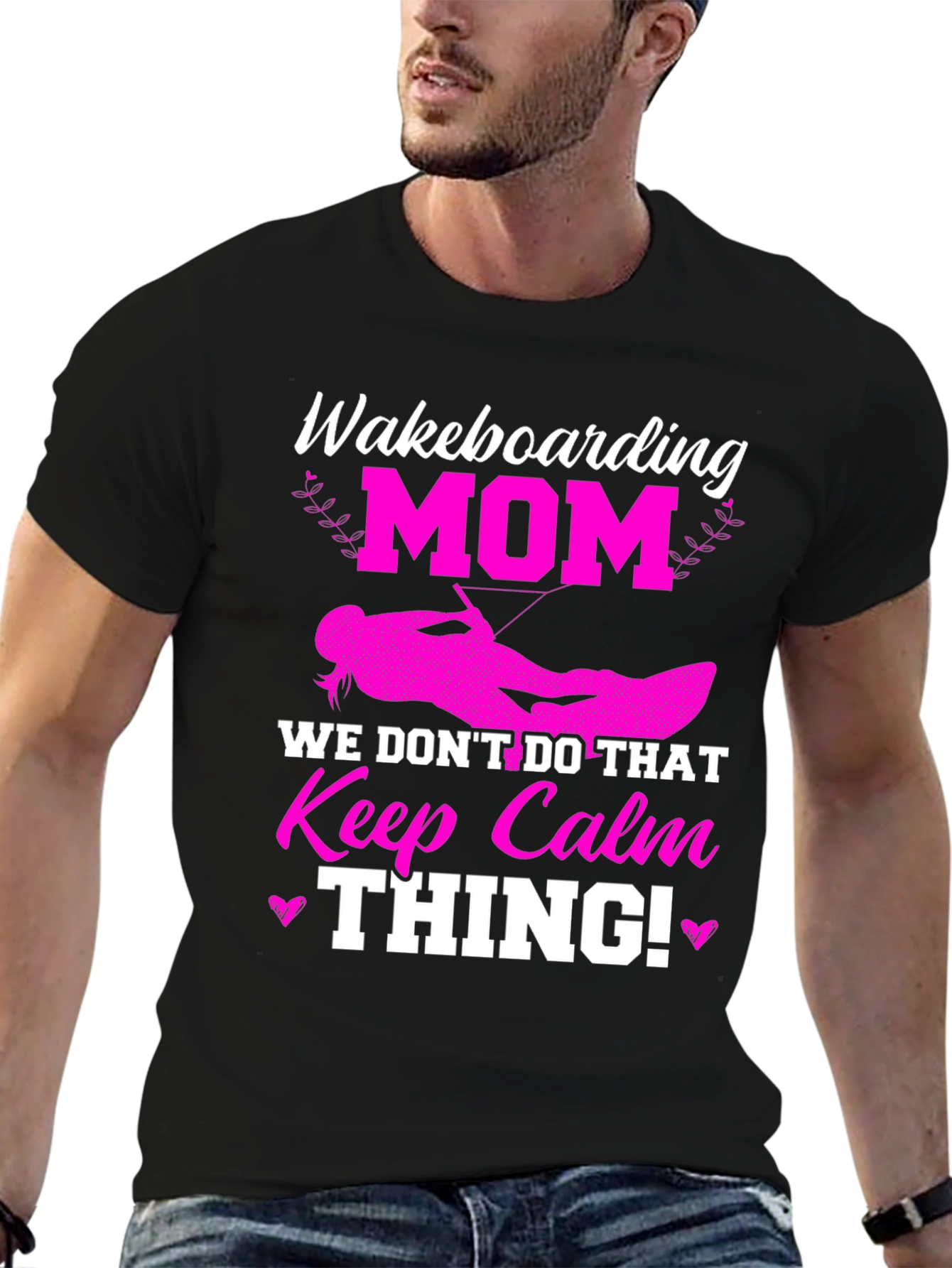 Wakeboarding Mom Graphic T-Shirt