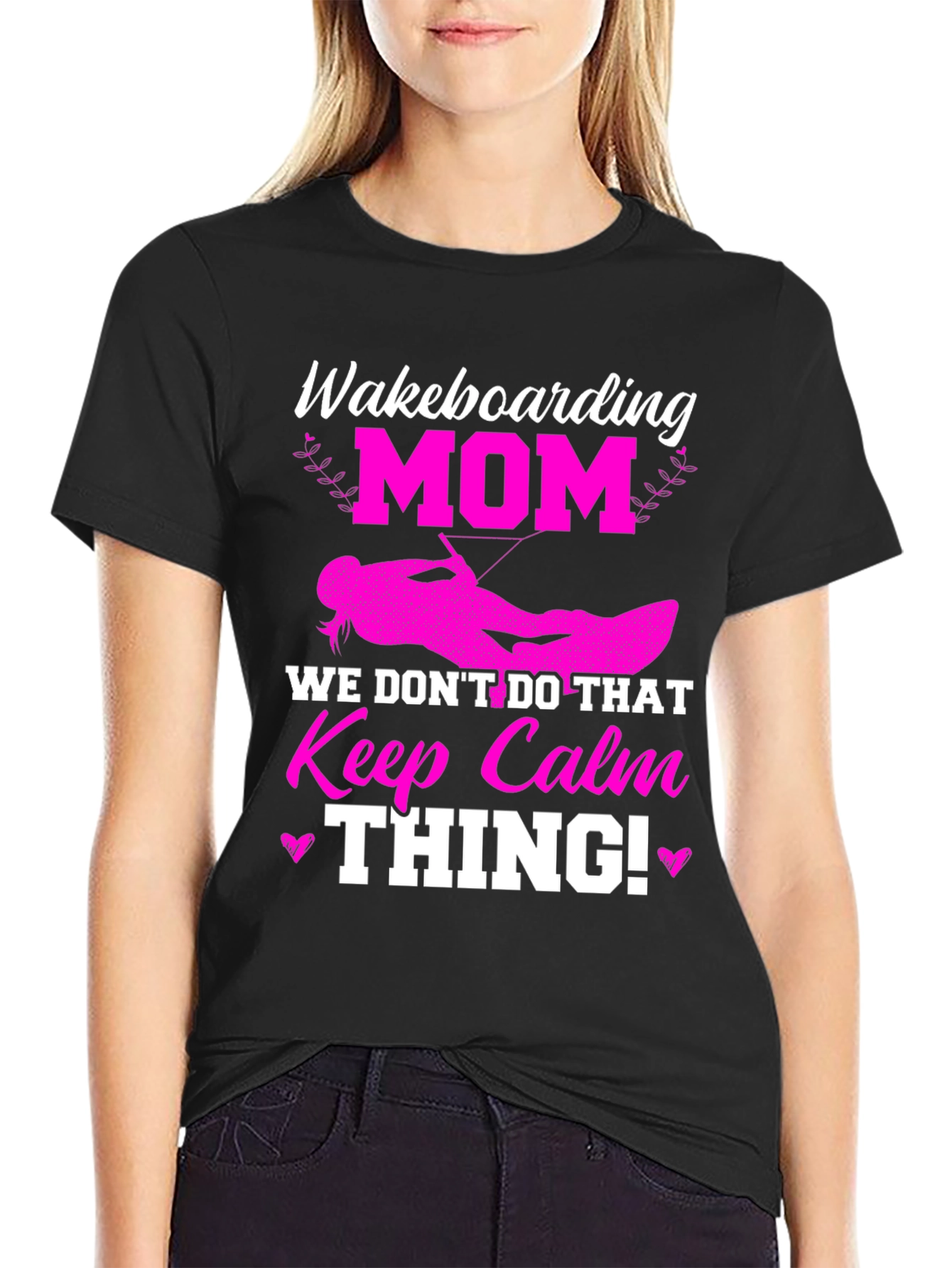 Wakeboarding Mom Graphic T-Shirt