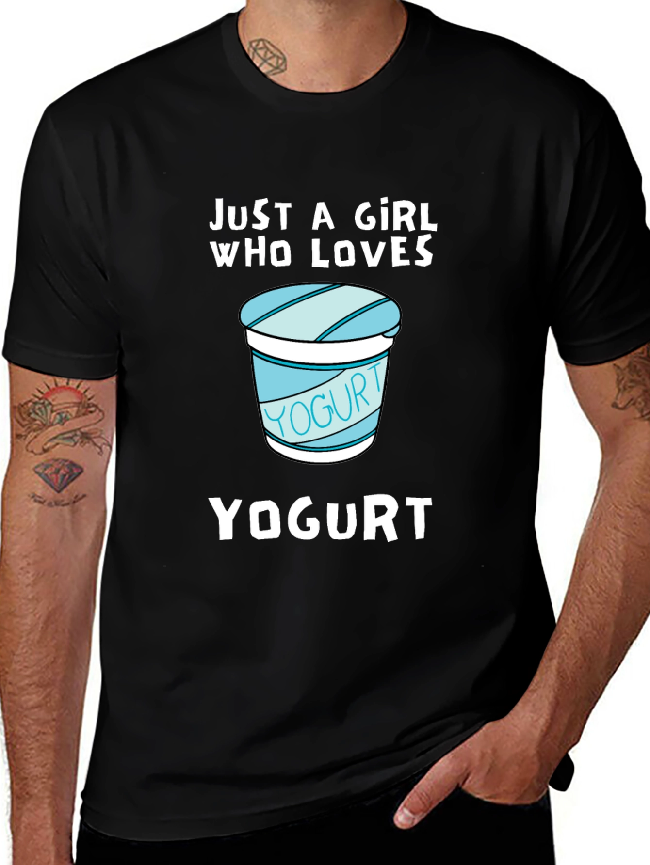 Just A Girl Who Loves Yogurt Graphic Tee