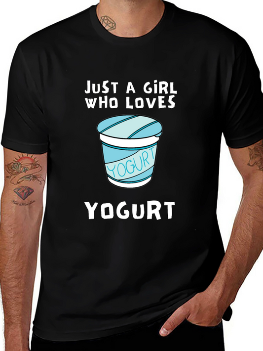 Just A Girl Who Loves Yogurt Graphic Tee