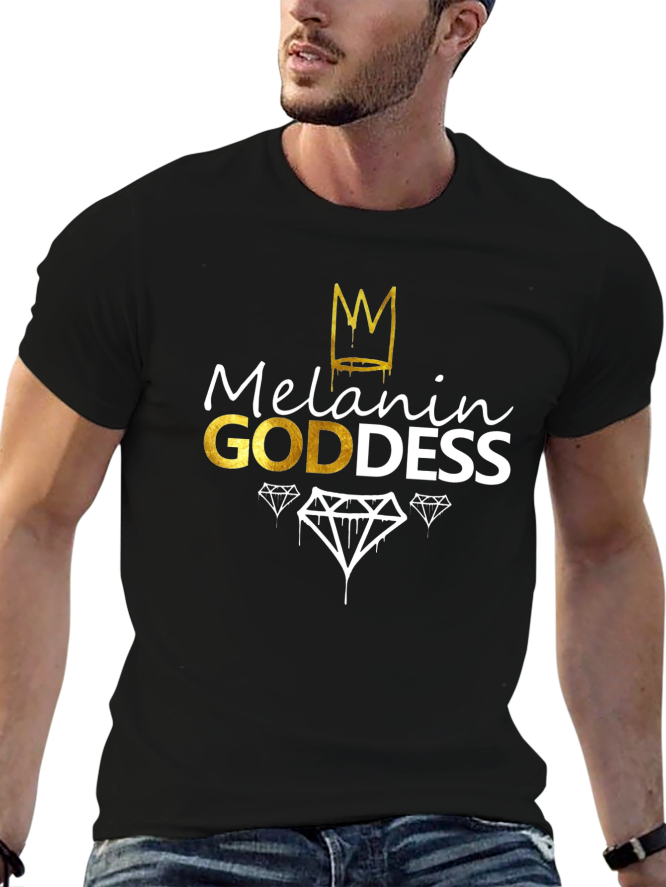 Melanin Goddess Black Graphic Tee