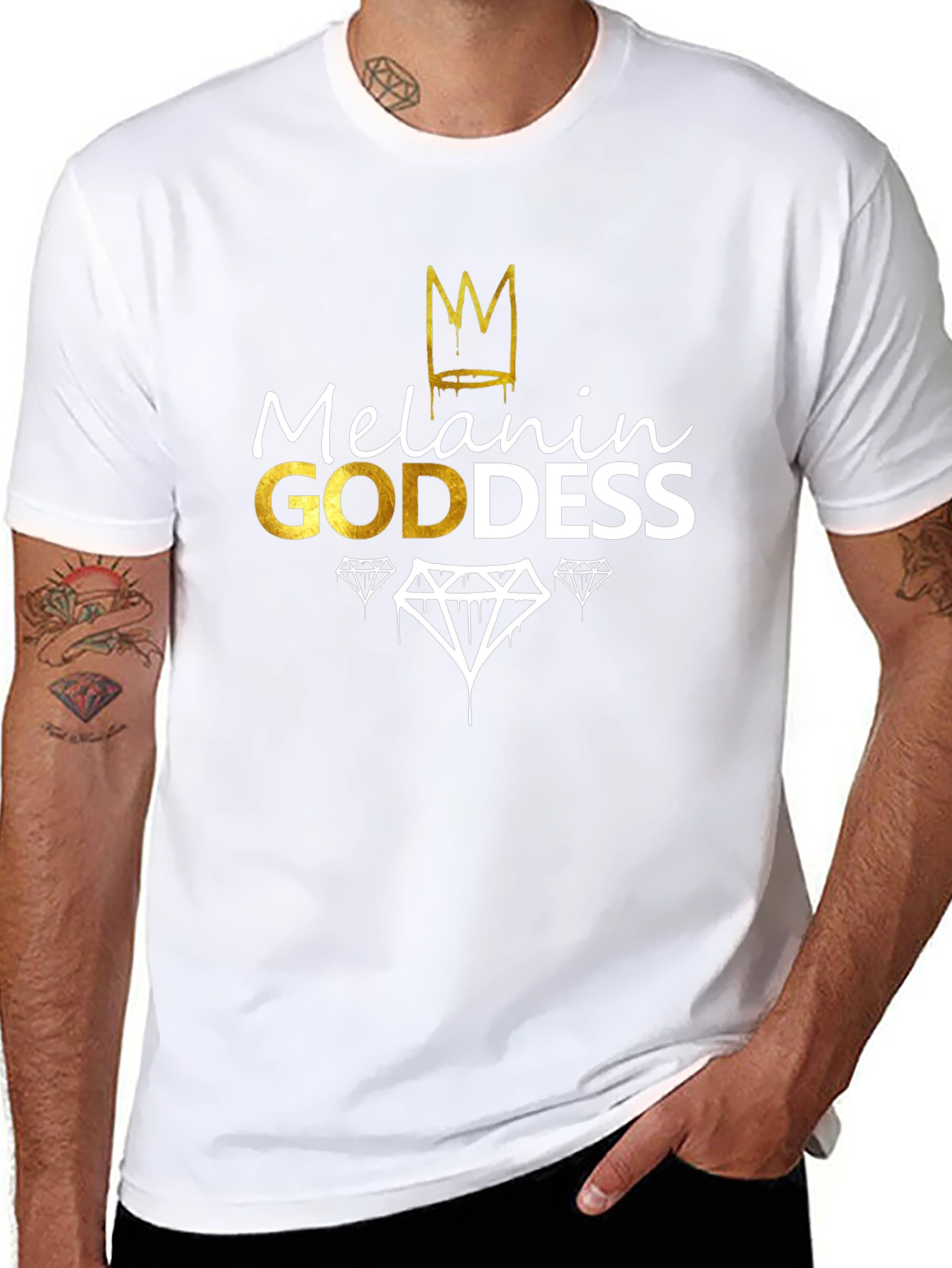 Melanin Goddess Black Graphic Tee