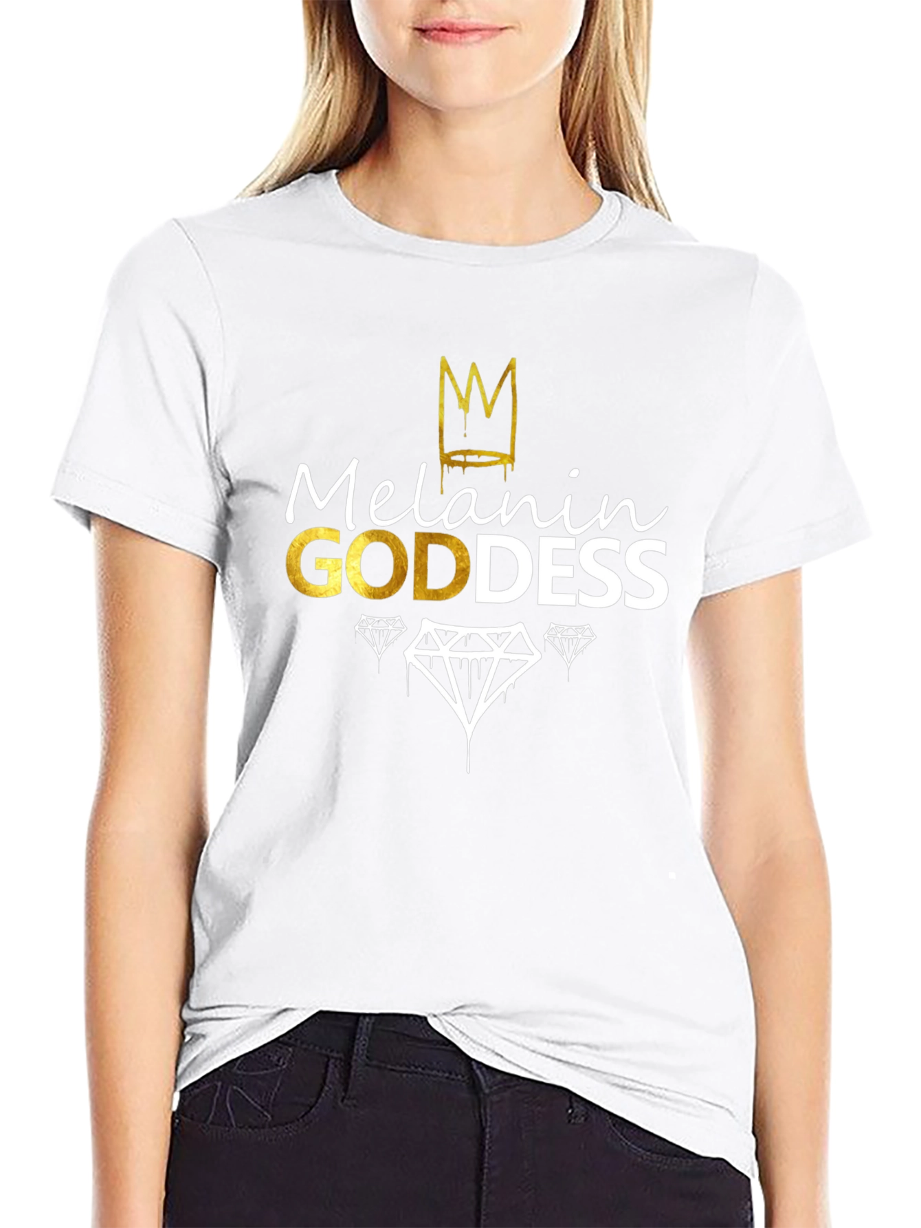 Melanin Goddess Black Graphic Tee