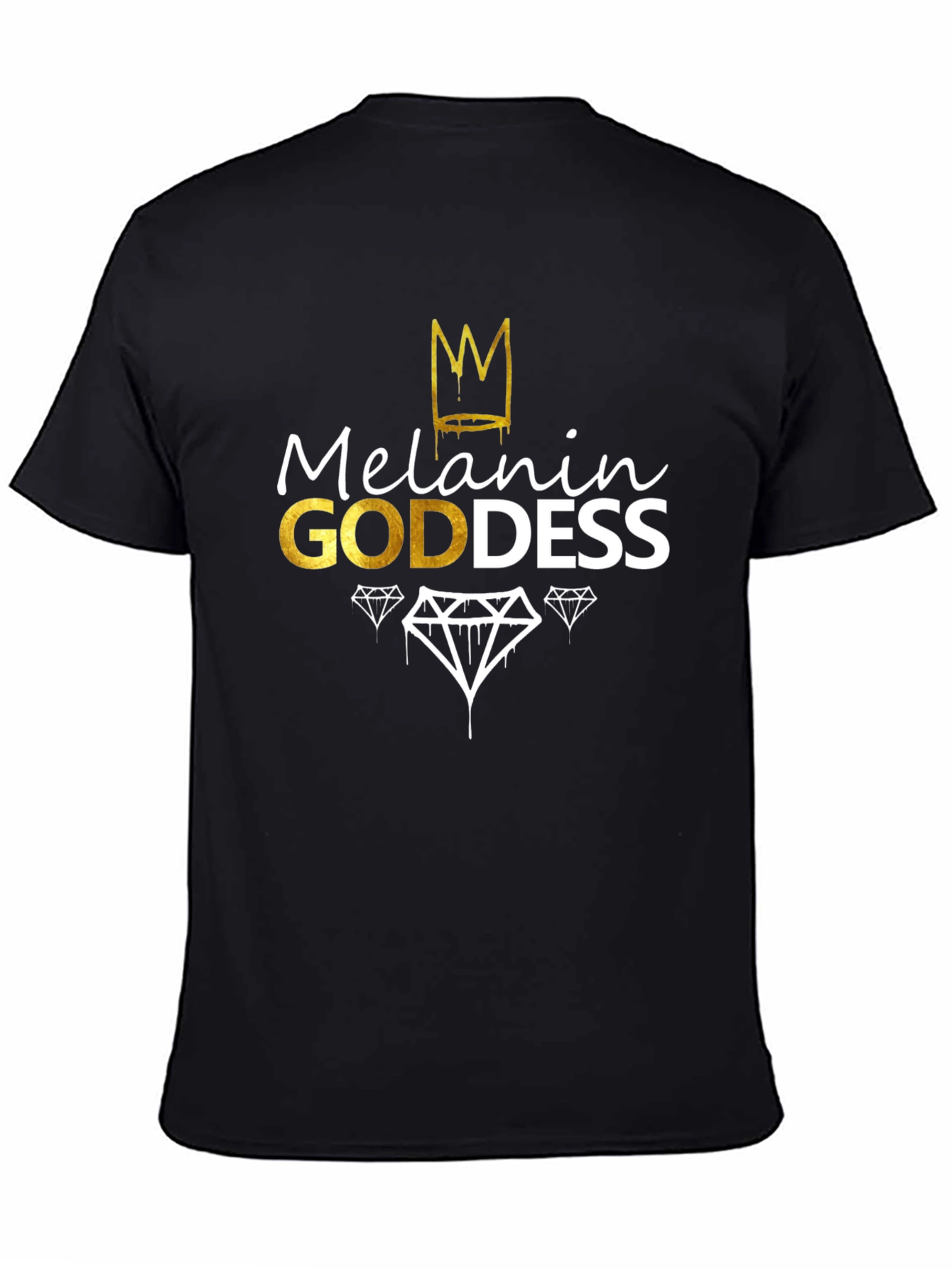 Melanin Goddess Black Graphic Tee