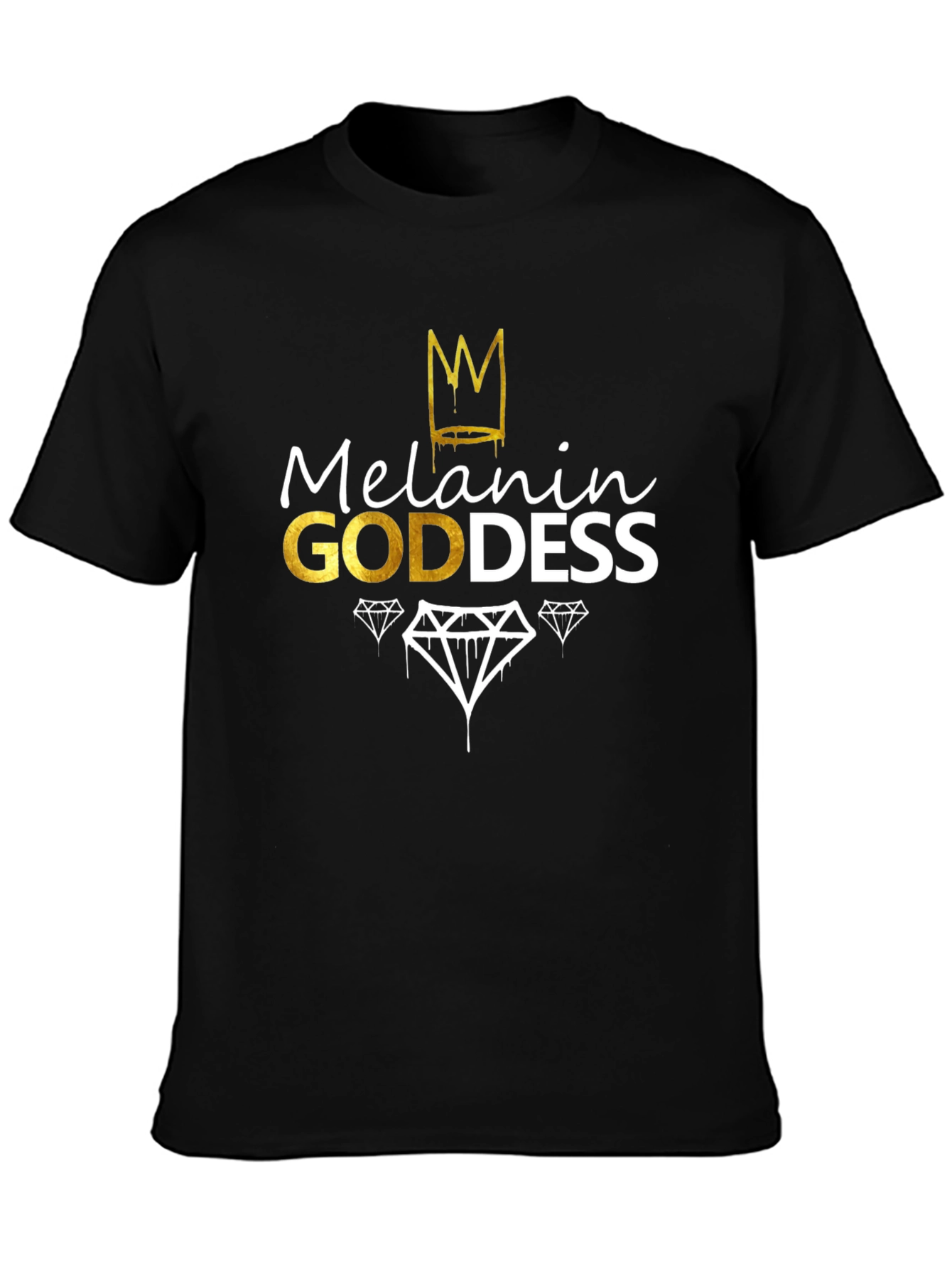 Melanin Goddess Black Graphic Tee