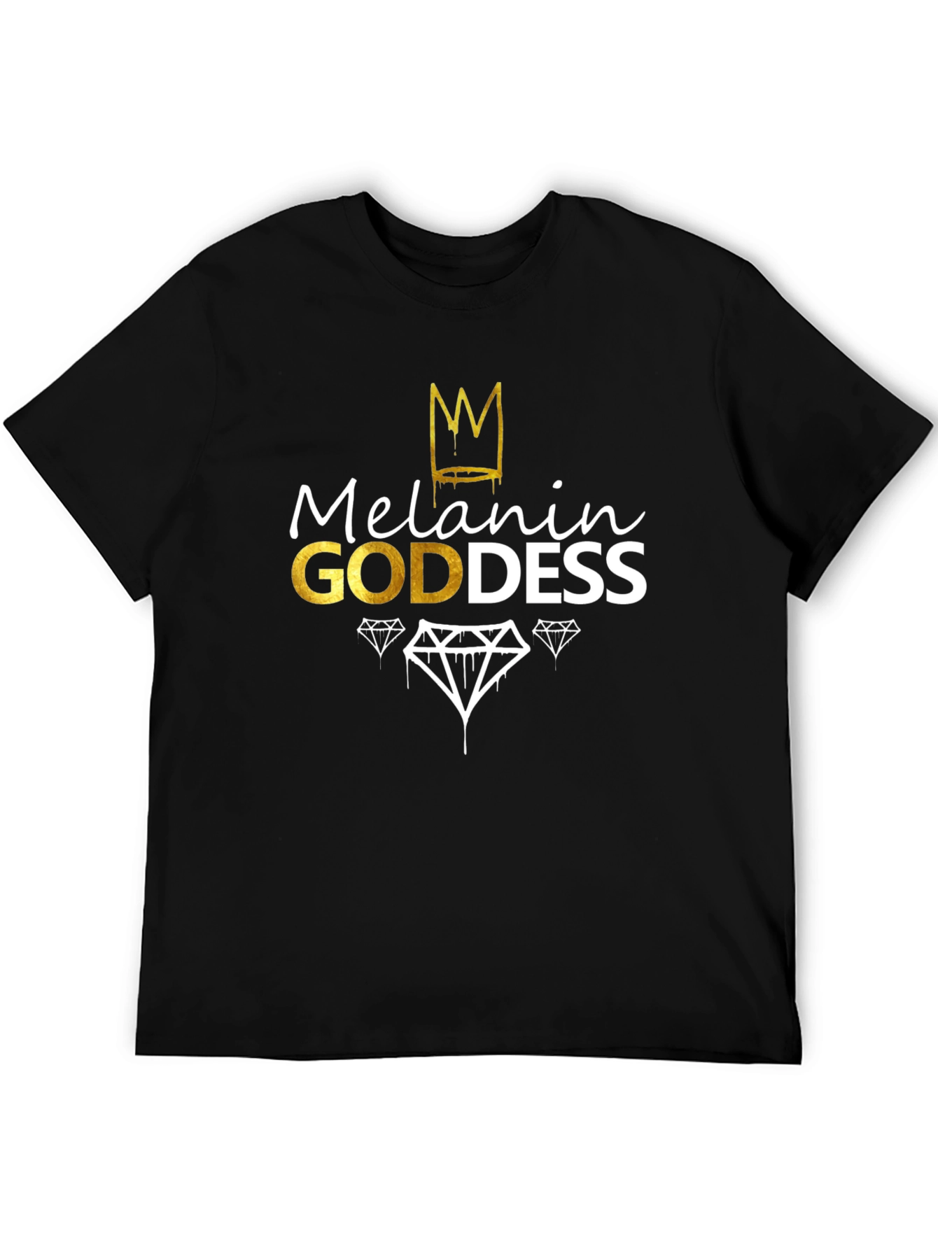 Melanin Goddess Black Graphic Tee