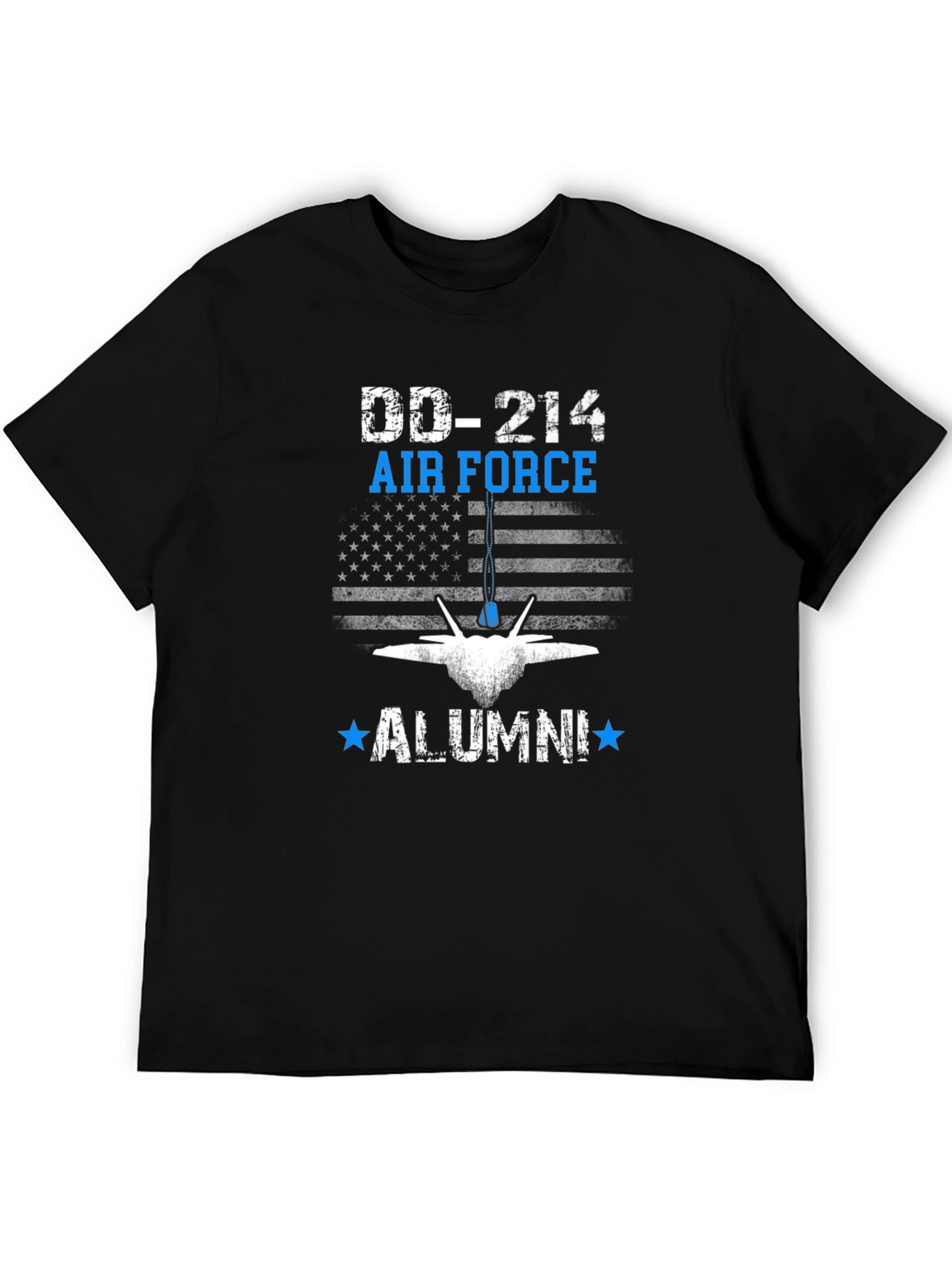 DD-214 Air Force Alumni Black T-Shirt