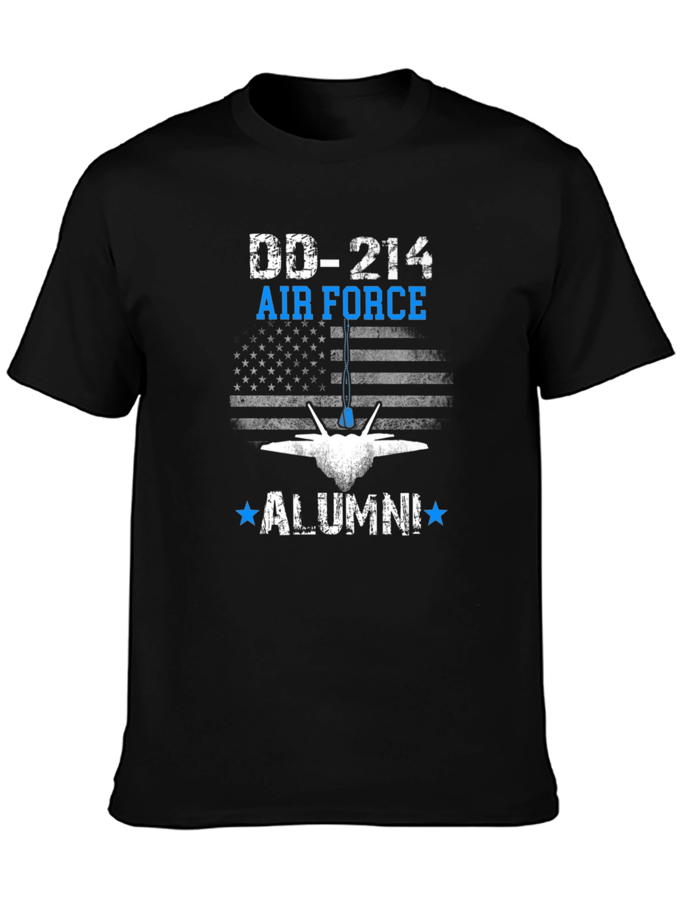 DD-214 Air Force Alumni Black T-Shirt