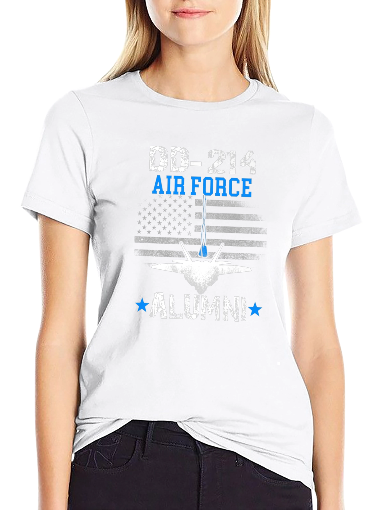 DD-214 Air Force Alumni Black T-Shirt