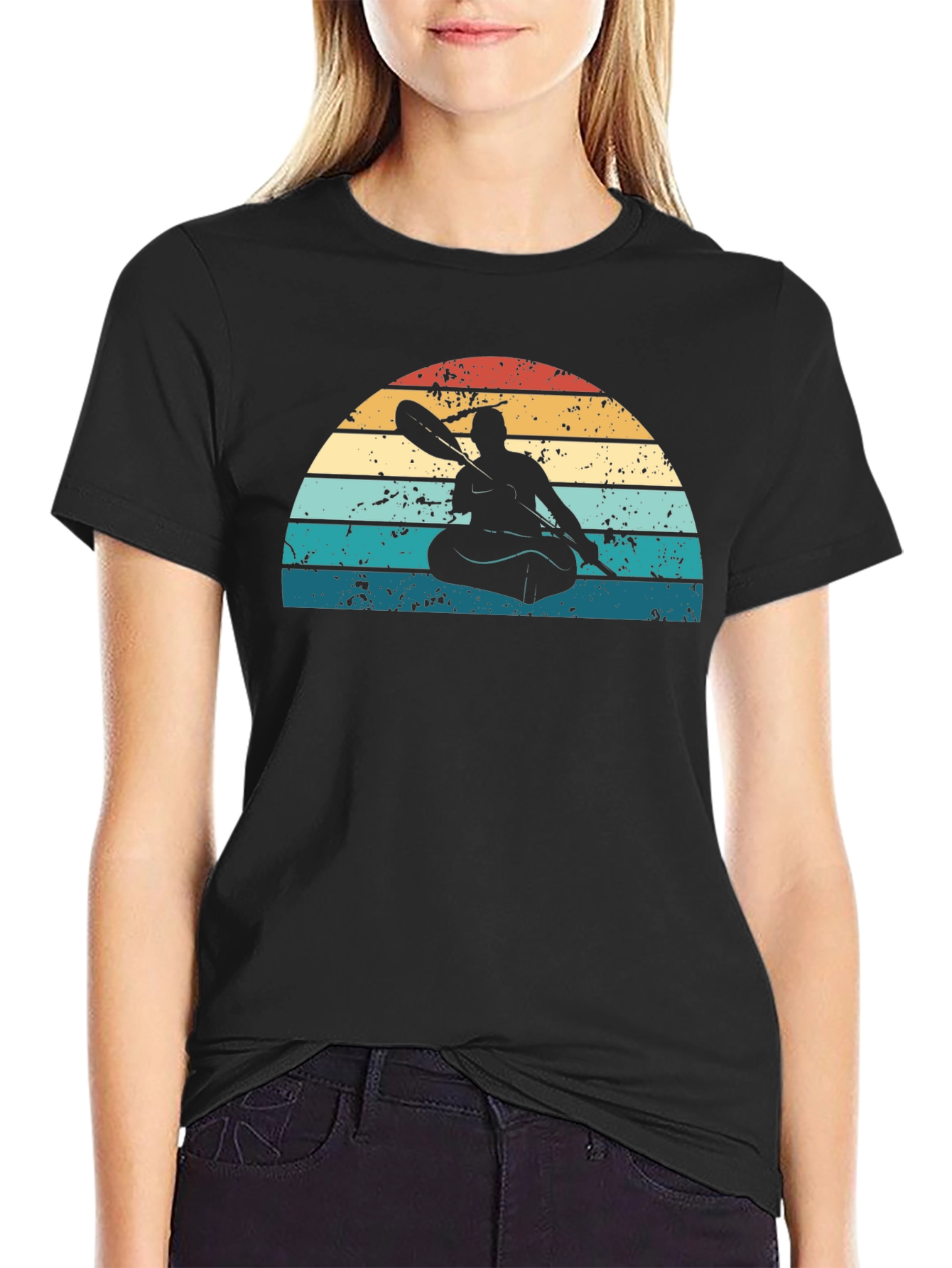 Retro Kayak Silhouette T-Shirt