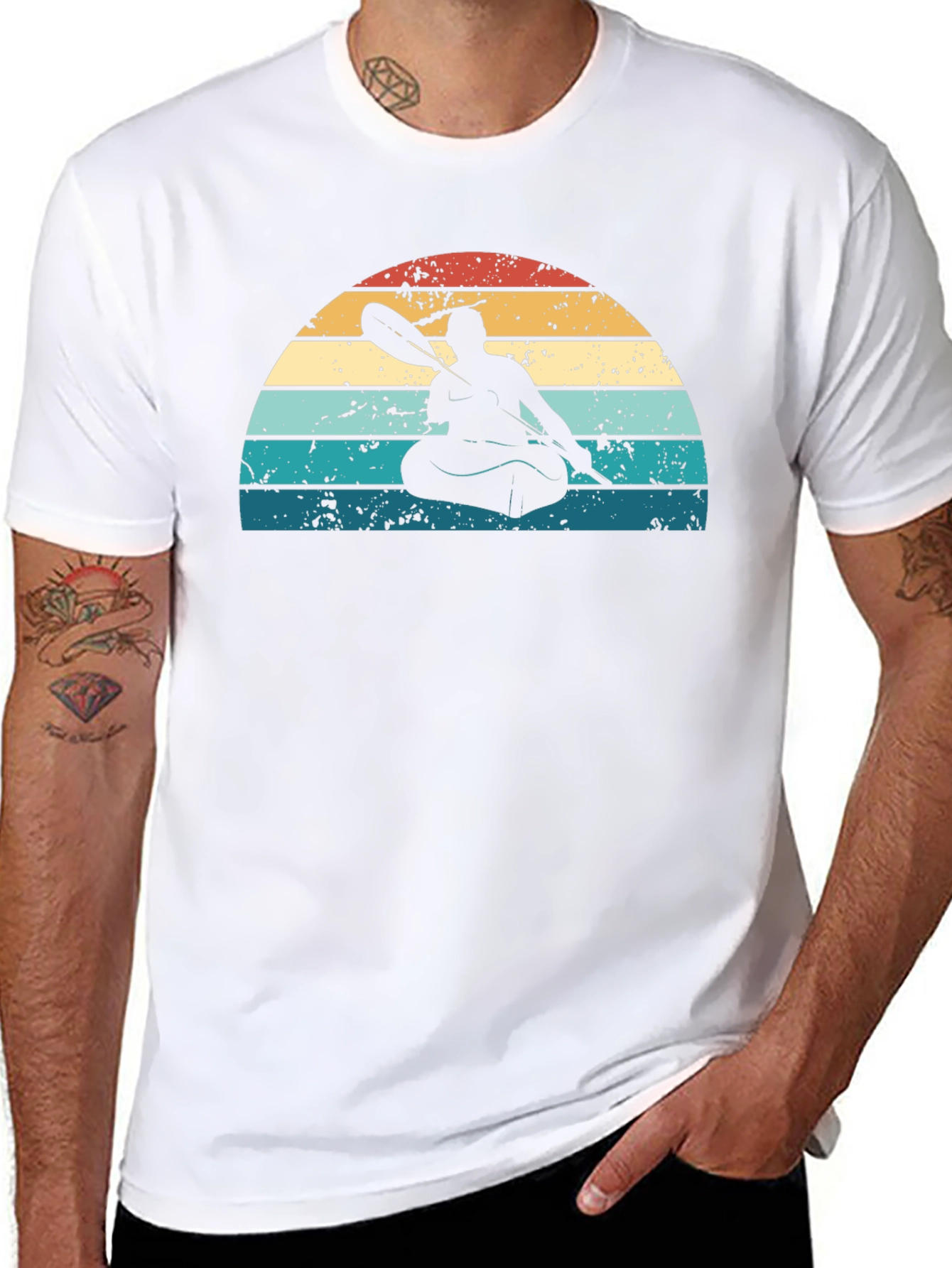 Retro Kayak Silhouette T-Shirt