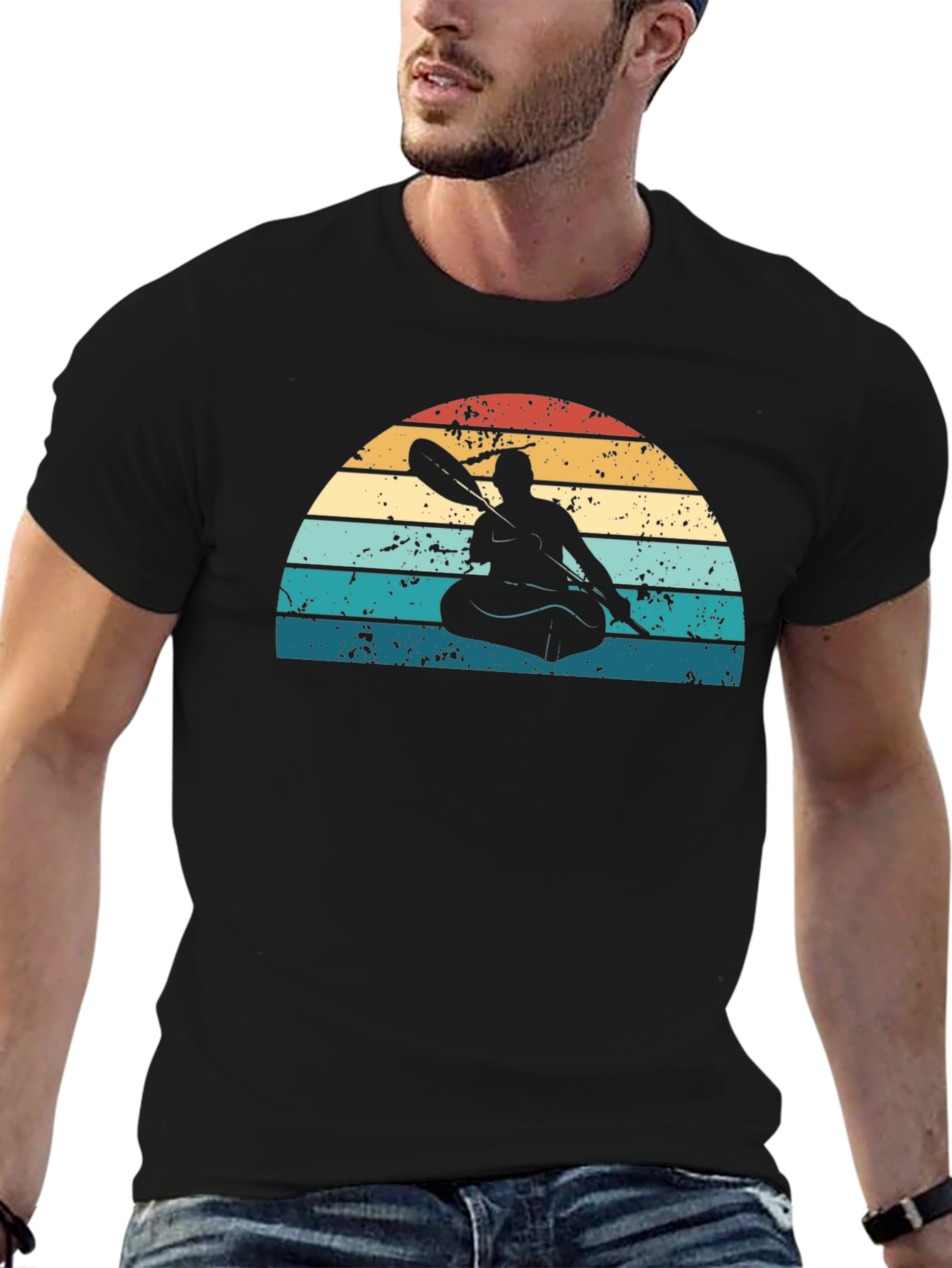 Retro Kayak Silhouette T-Shirt