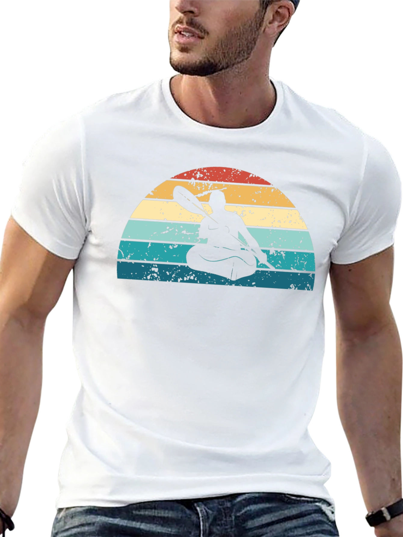 Retro Kayak Silhouette T-Shirt