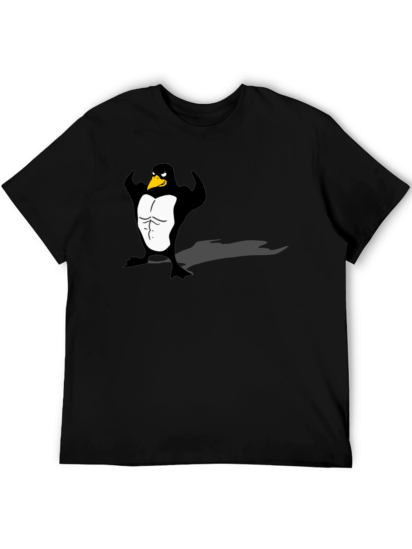 Mens Black Penguin Muscle Graphic Tee