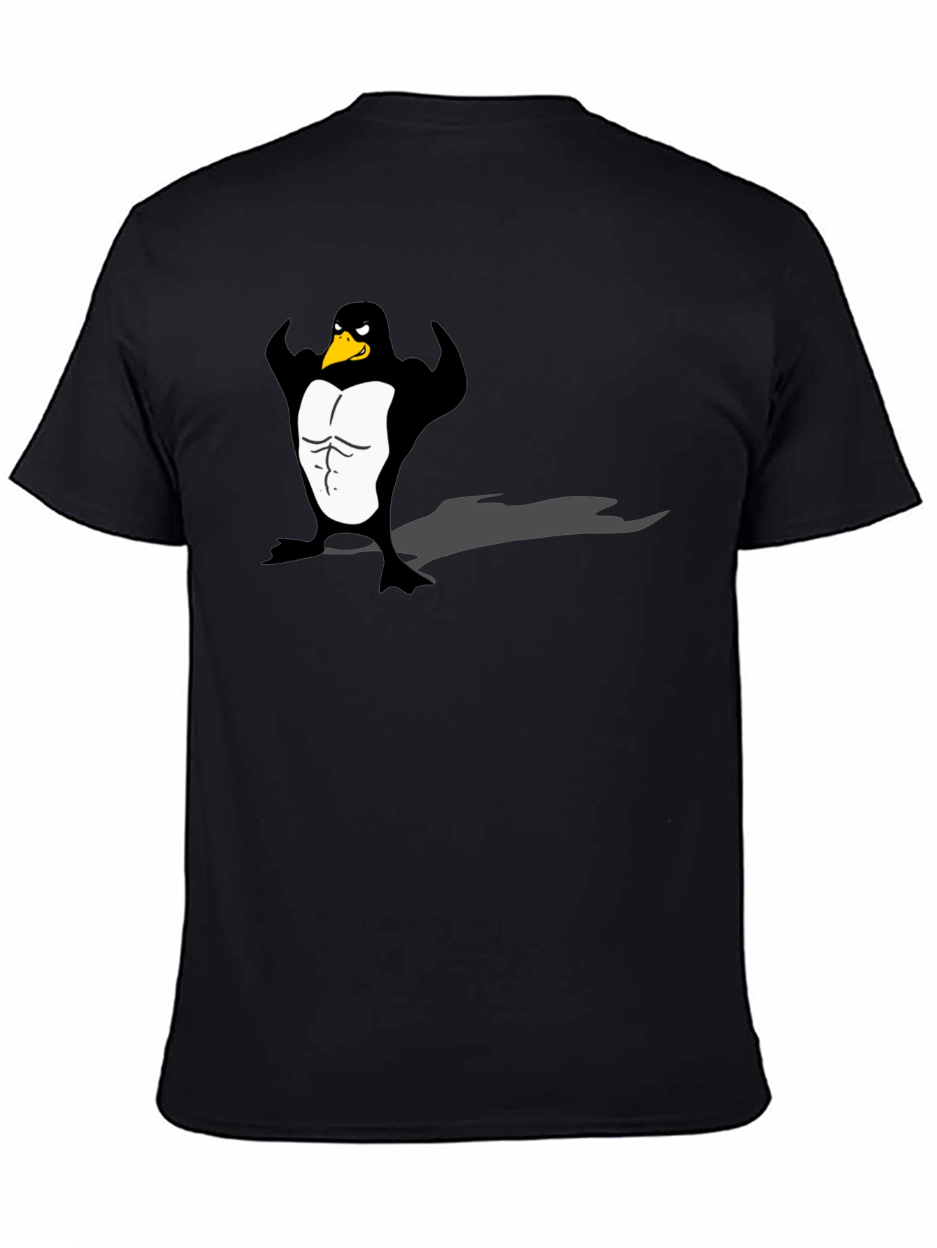 Mens Black Penguin Muscle Graphic Tee