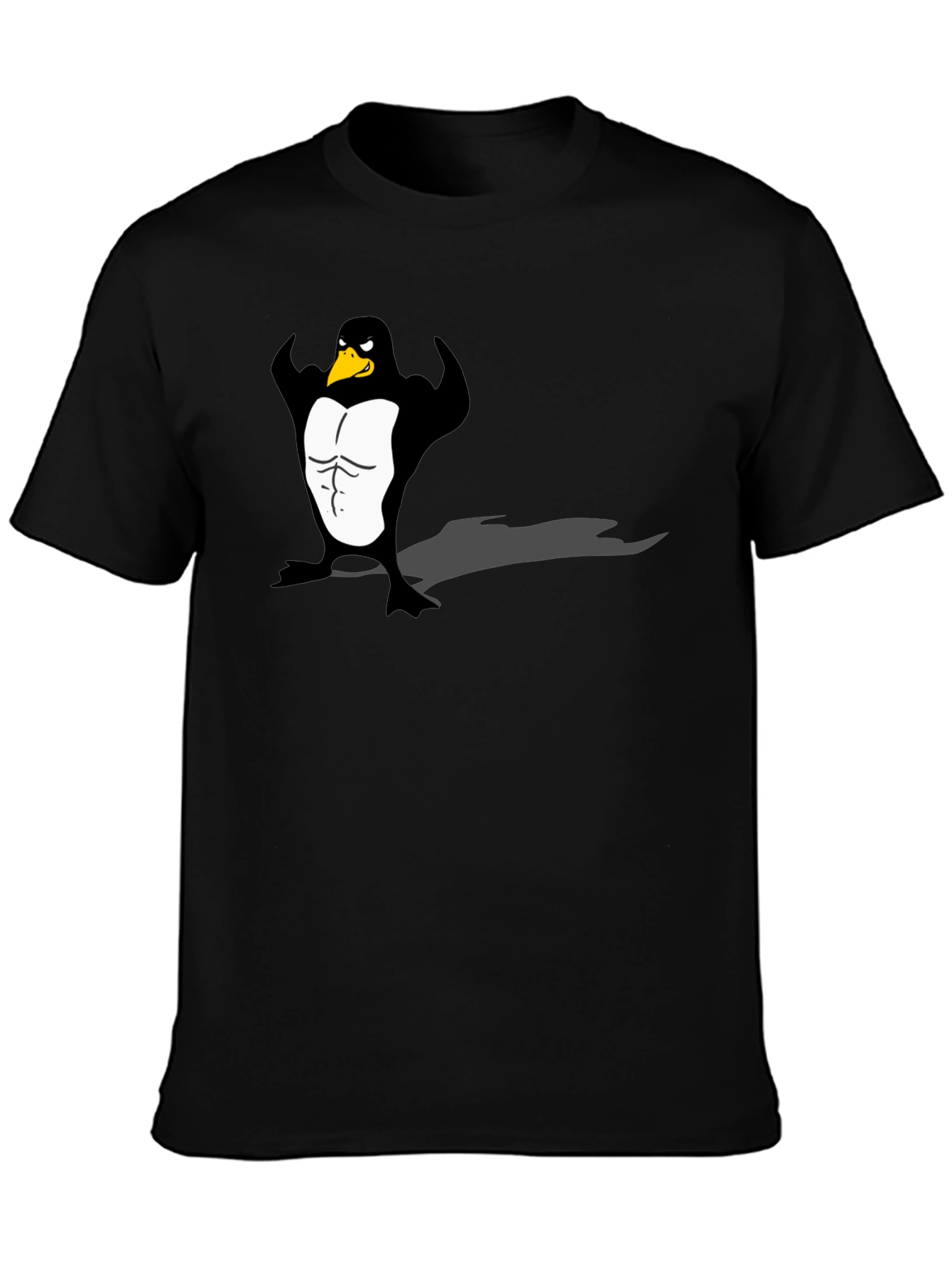 Mens Black Penguin Muscle Graphic Tee