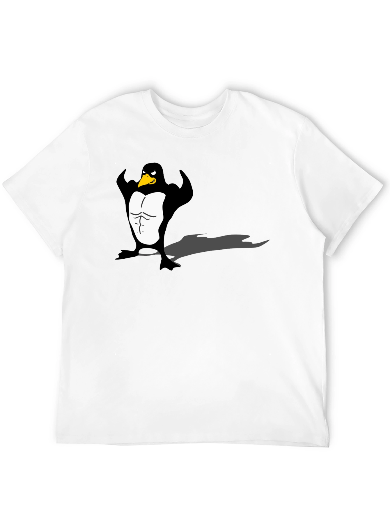 Mens Black Penguin Muscle Graphic Tee