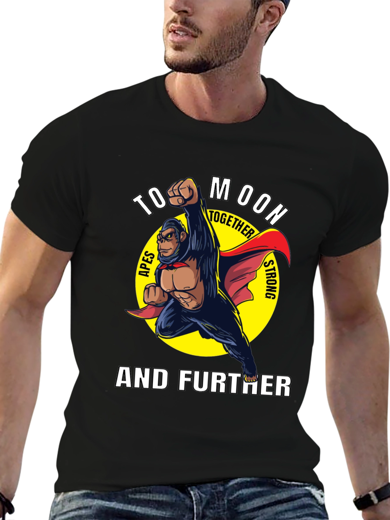 To Moon Together Ape Strong T-Shirt