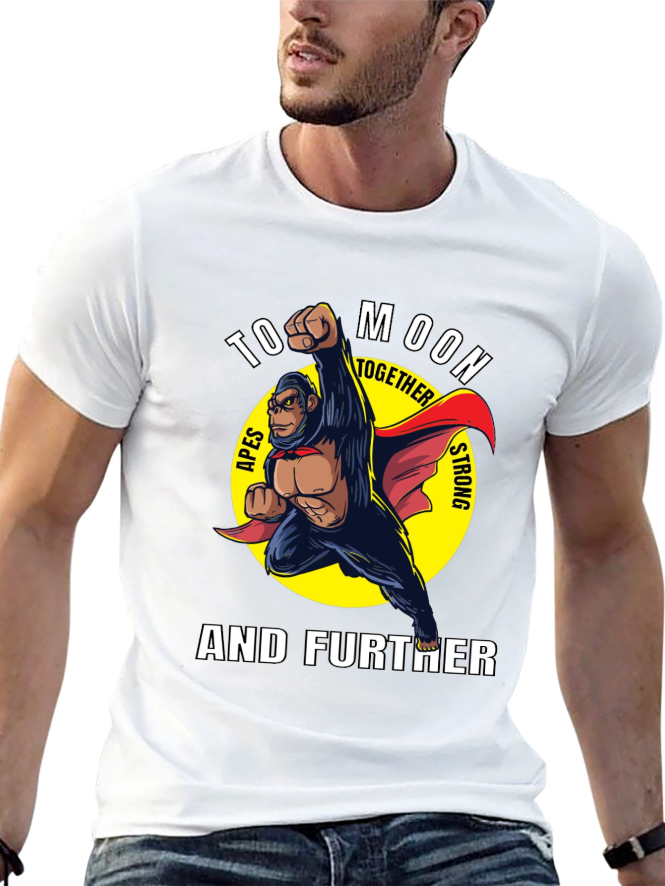 To Moon Together Ape Strong T-Shirt