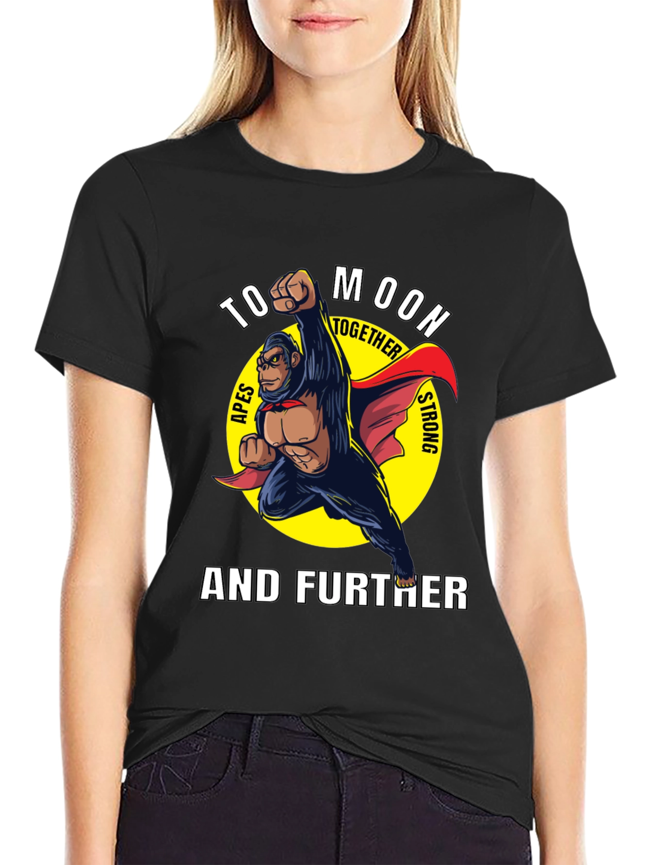 To Moon Together Ape Strong T-Shirt