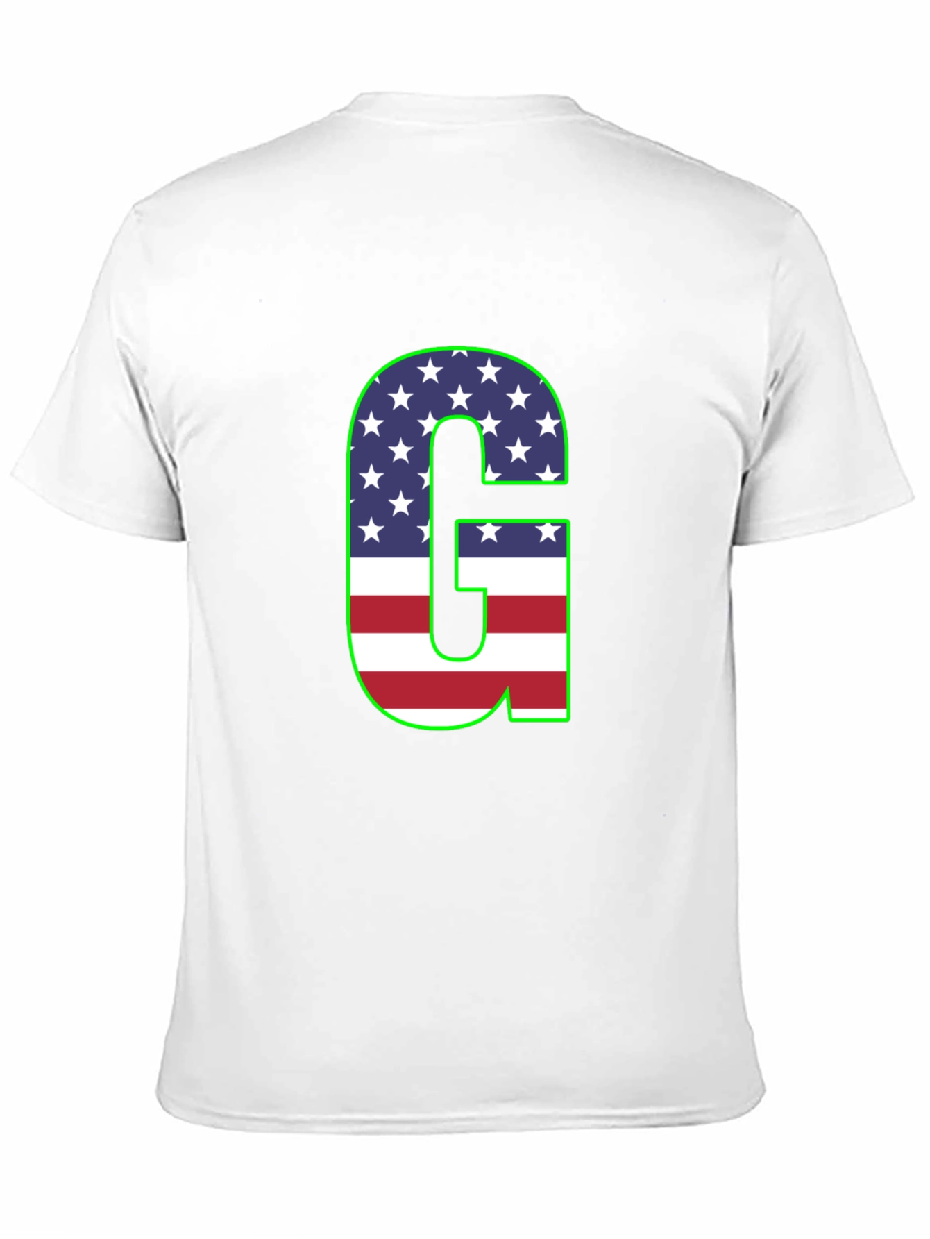 Letter G USA Flag Patriotic T-Shirt