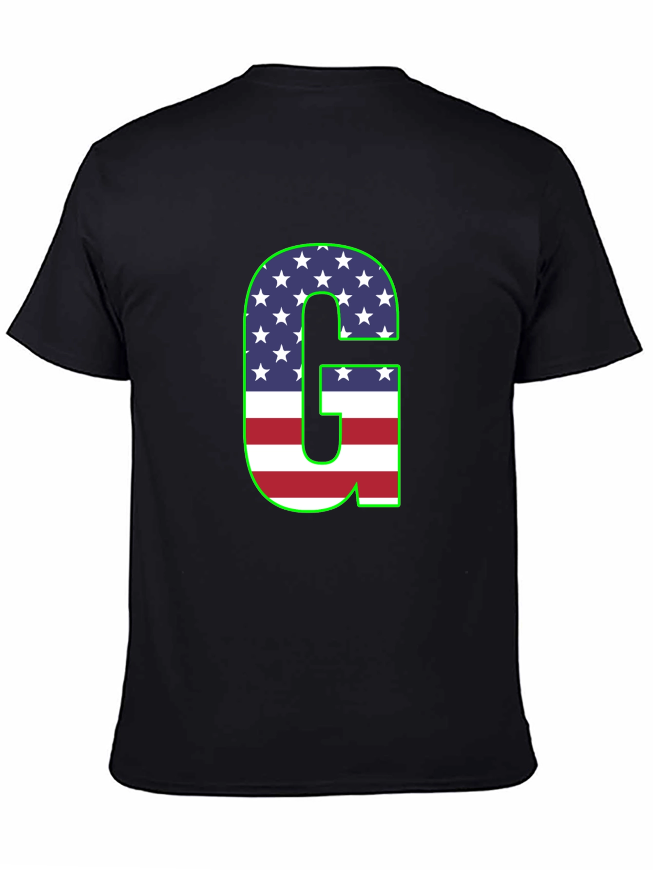 Letter G USA Flag Patriotic T-Shirt