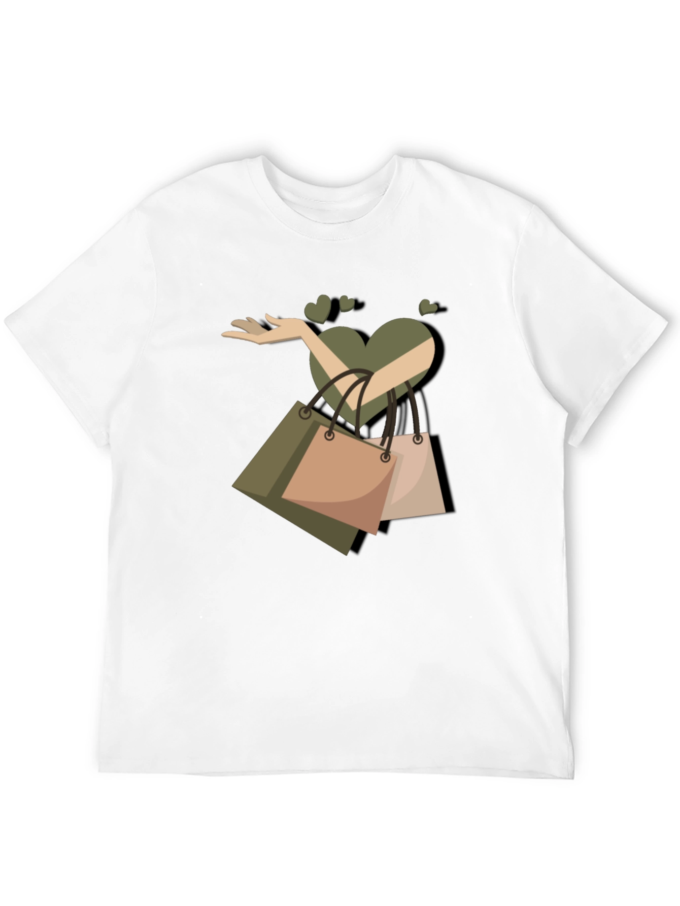 Love Shopping Graphic T-Shirt - Black
