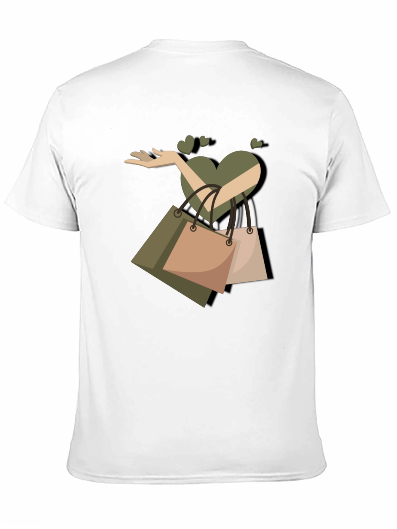 Love Shopping Graphic T-Shirt - Black