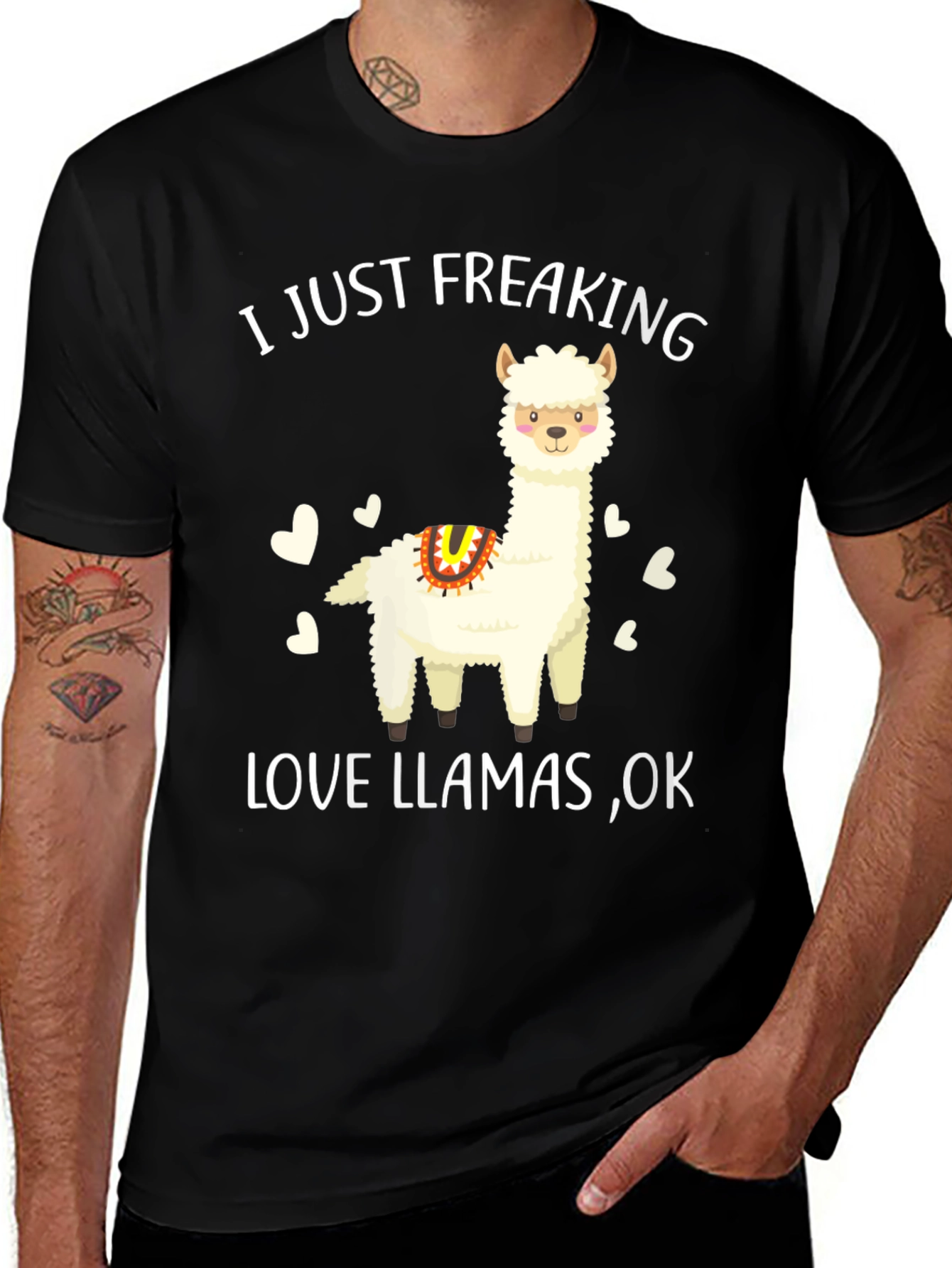Funny Llama Graphic T-Shirt - Love Llamas