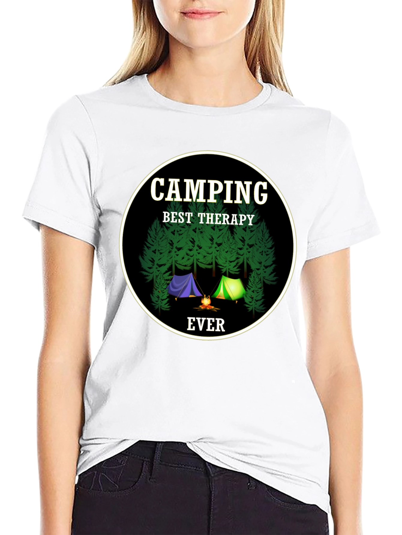 Camping Best Therapy Ever T-Shirt