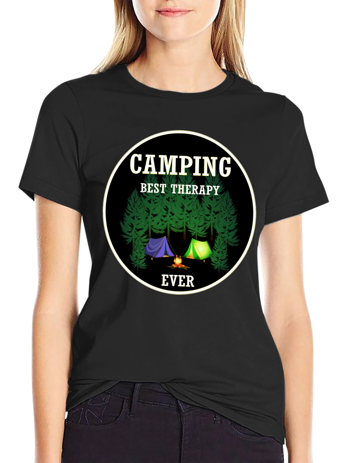 Camping Best Therapy Ever T-Shirt