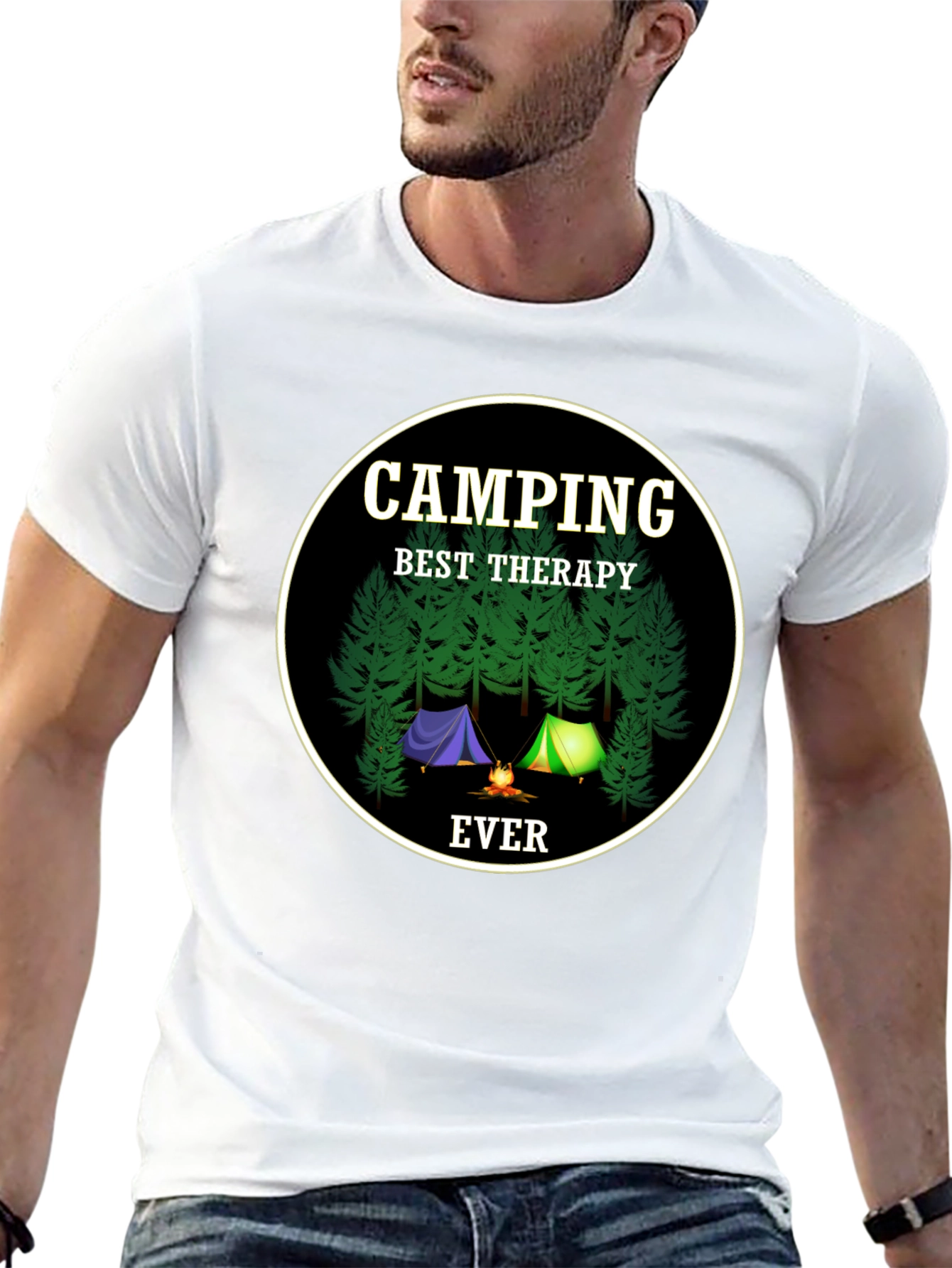 Camping Best Therapy Ever T-Shirt