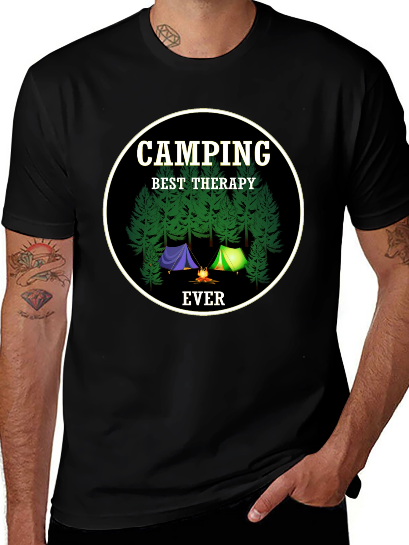 Camping Best Therapy Ever T-Shirt